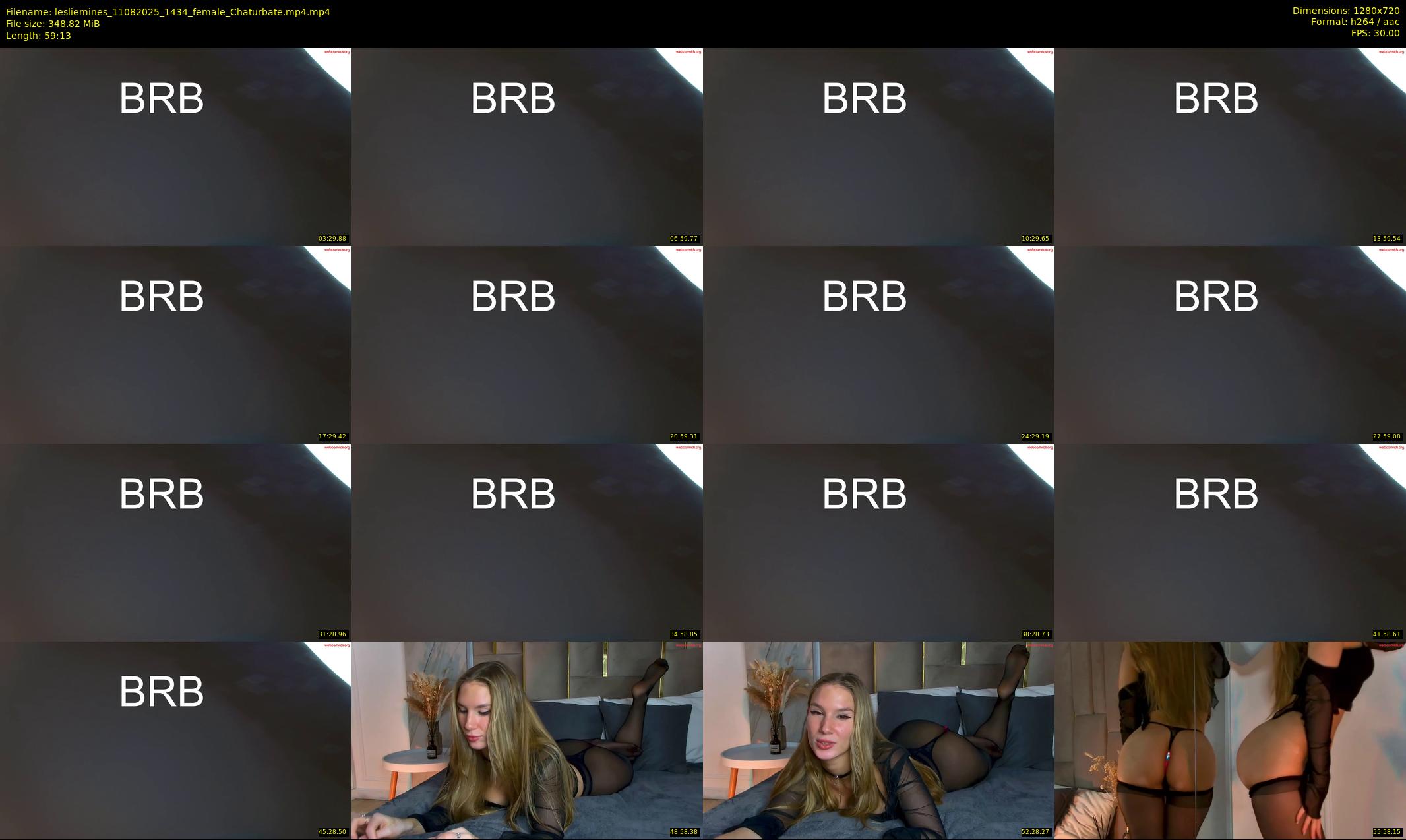 lesliemines — 60 minute Chaturbate female cam show recording, 720p, Aug 11, 2025