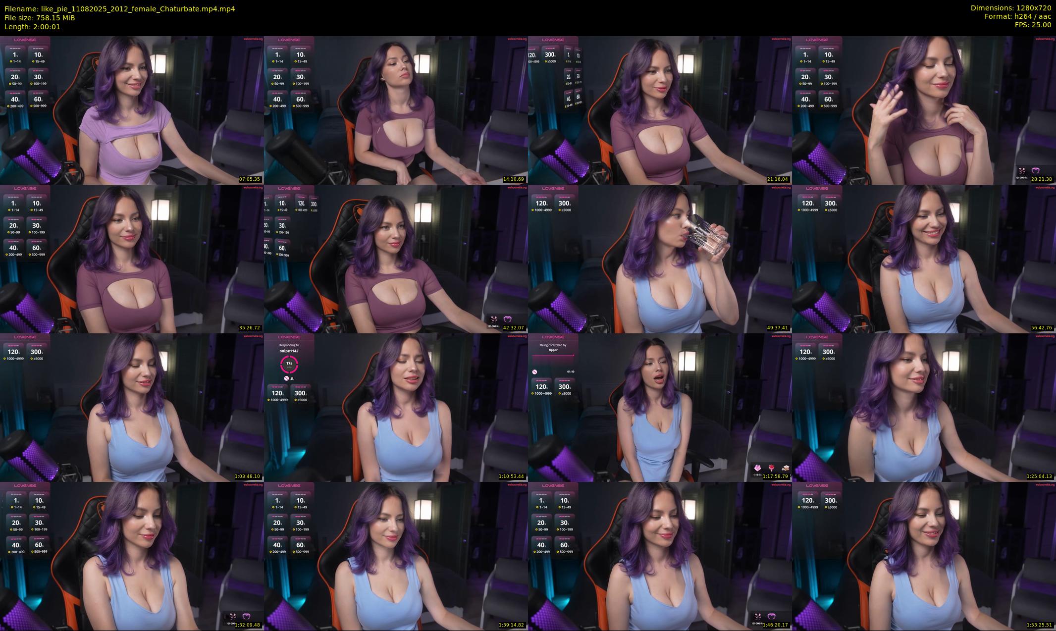 like_pie — 121 minute Chaturbate couple cam show recording, 720p, Aug 11, 2025