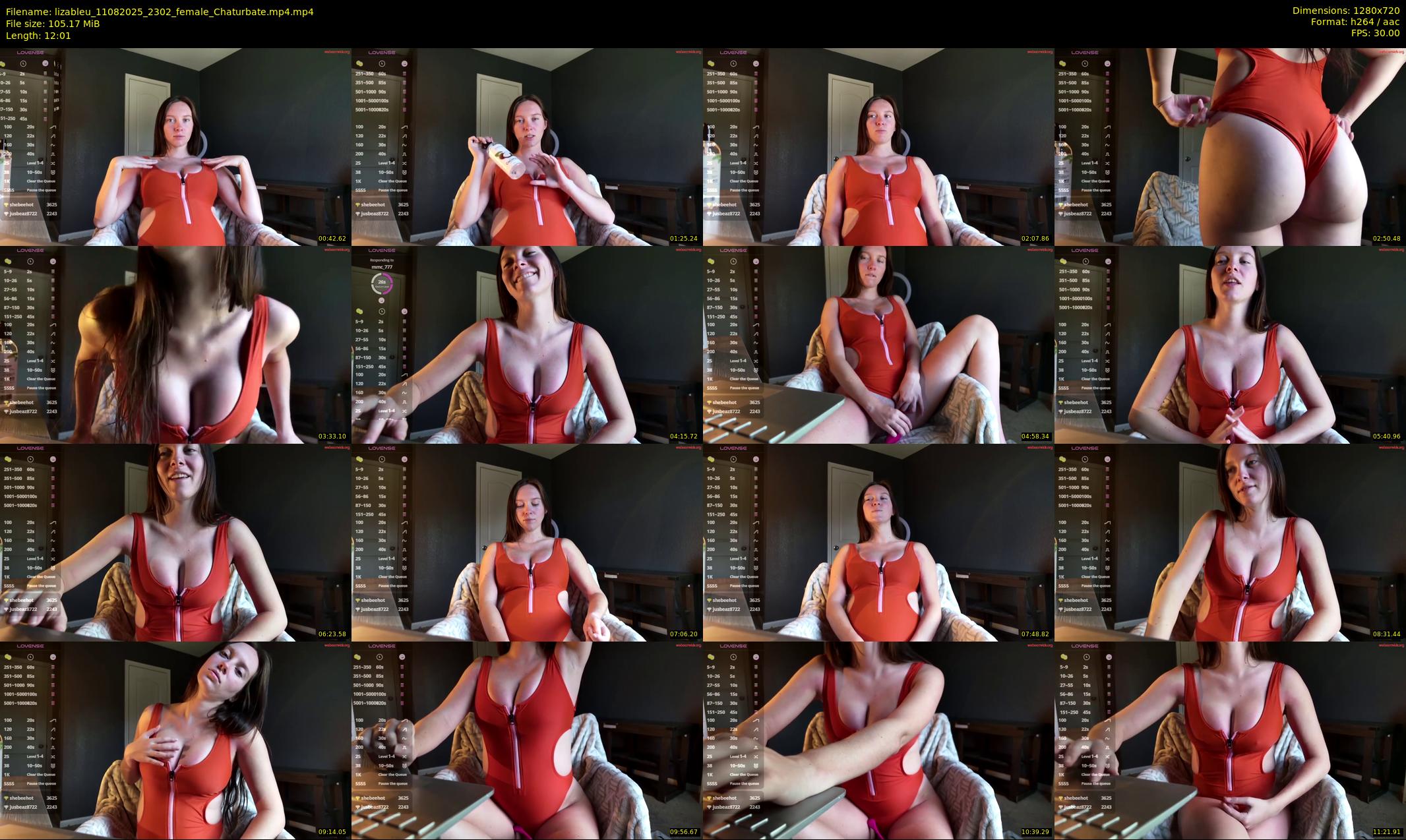 lizableu — 13 minute Chaturbate female cam show recording, 720p, Aug 11, 2025