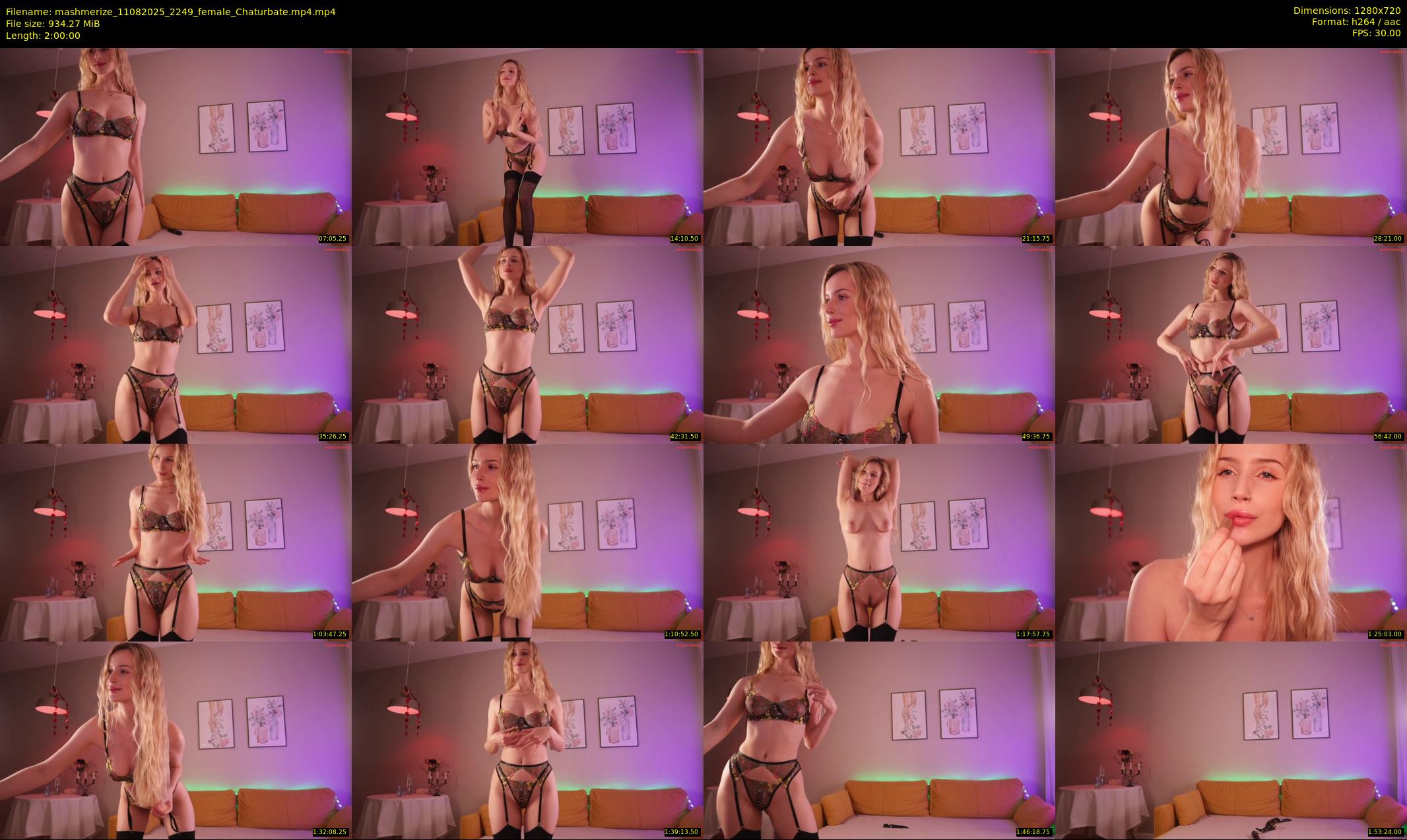 mashmerize — 120 minute Chaturbate female cam show recording, 720p, Aug 11, 2025