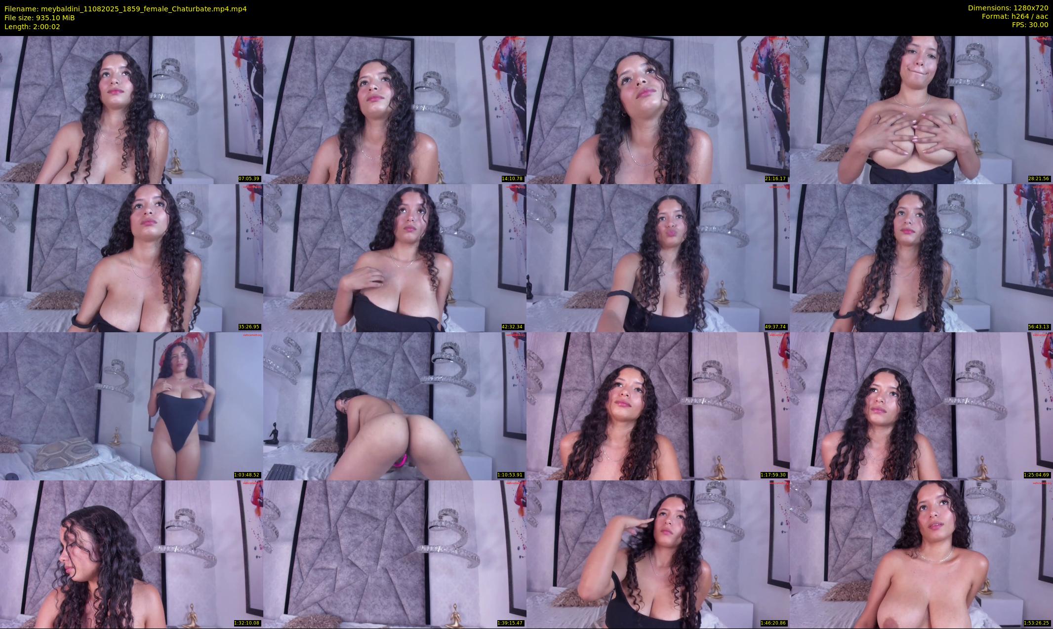 meybaldini — 121 minute Chaturbate female cam show recording, 720p, Aug 11, 2025
