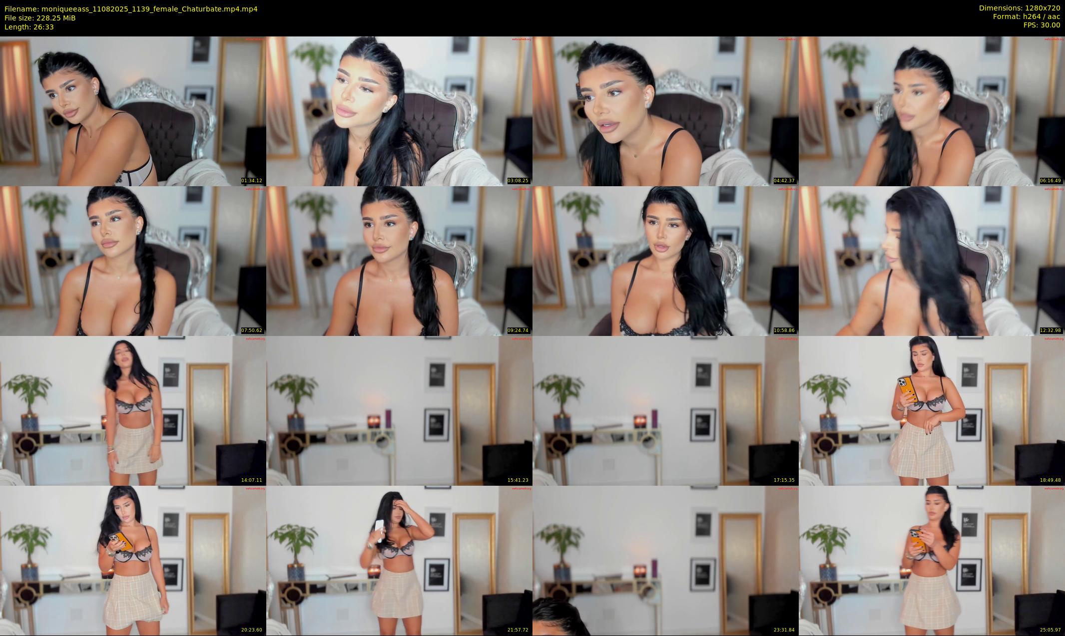 moniqueeass — 27 minute Chaturbate female cam show recording, 720p, Aug 11, 2025