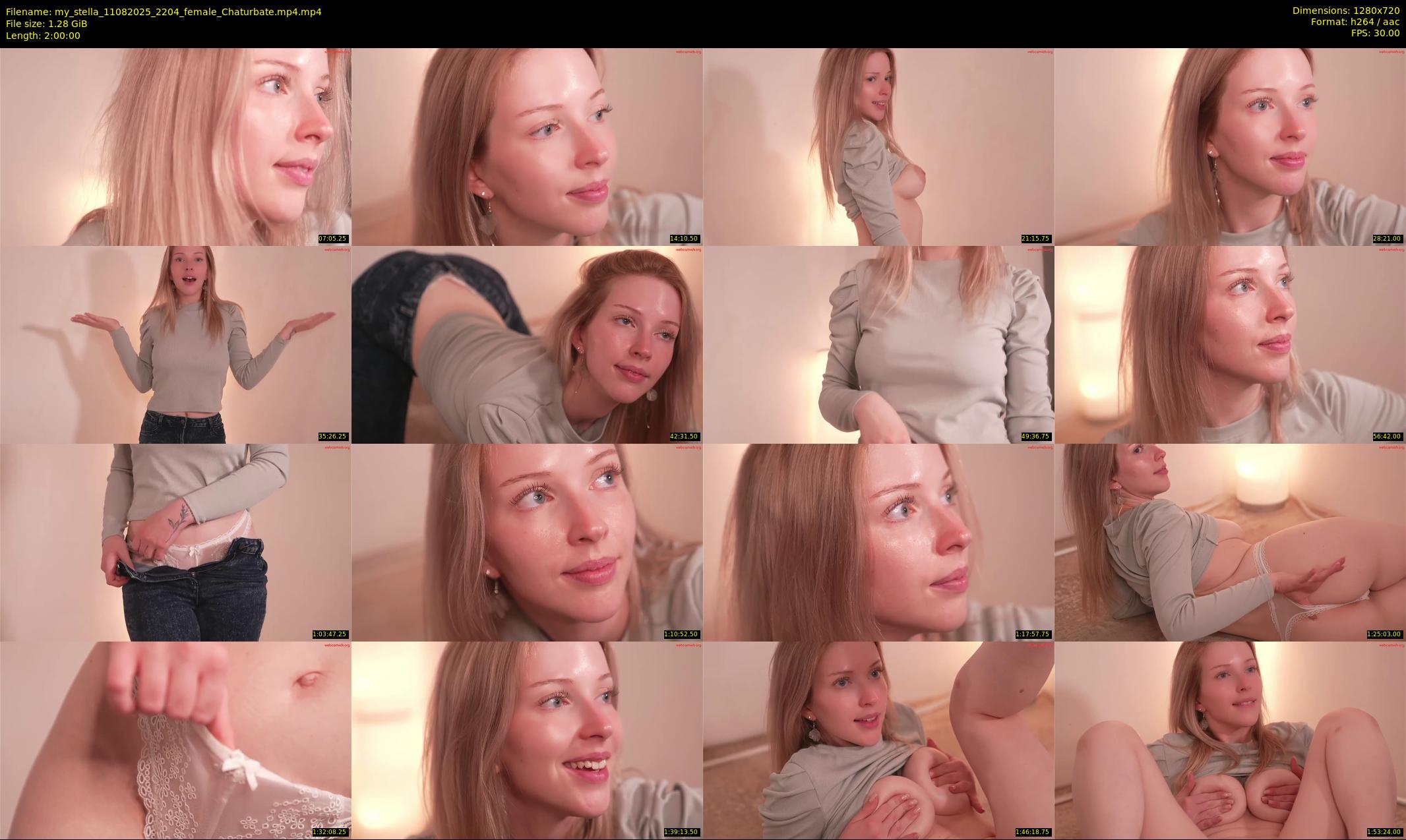 my_stella — 120 minute Chaturbate female cam show recording, 720p, Aug 11, 2025