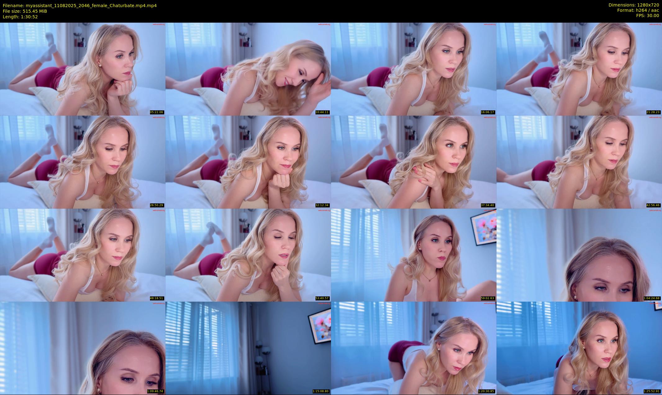 myassistant — 91 minute Chaturbate female cam show recording, 720p, Aug 11, 2025