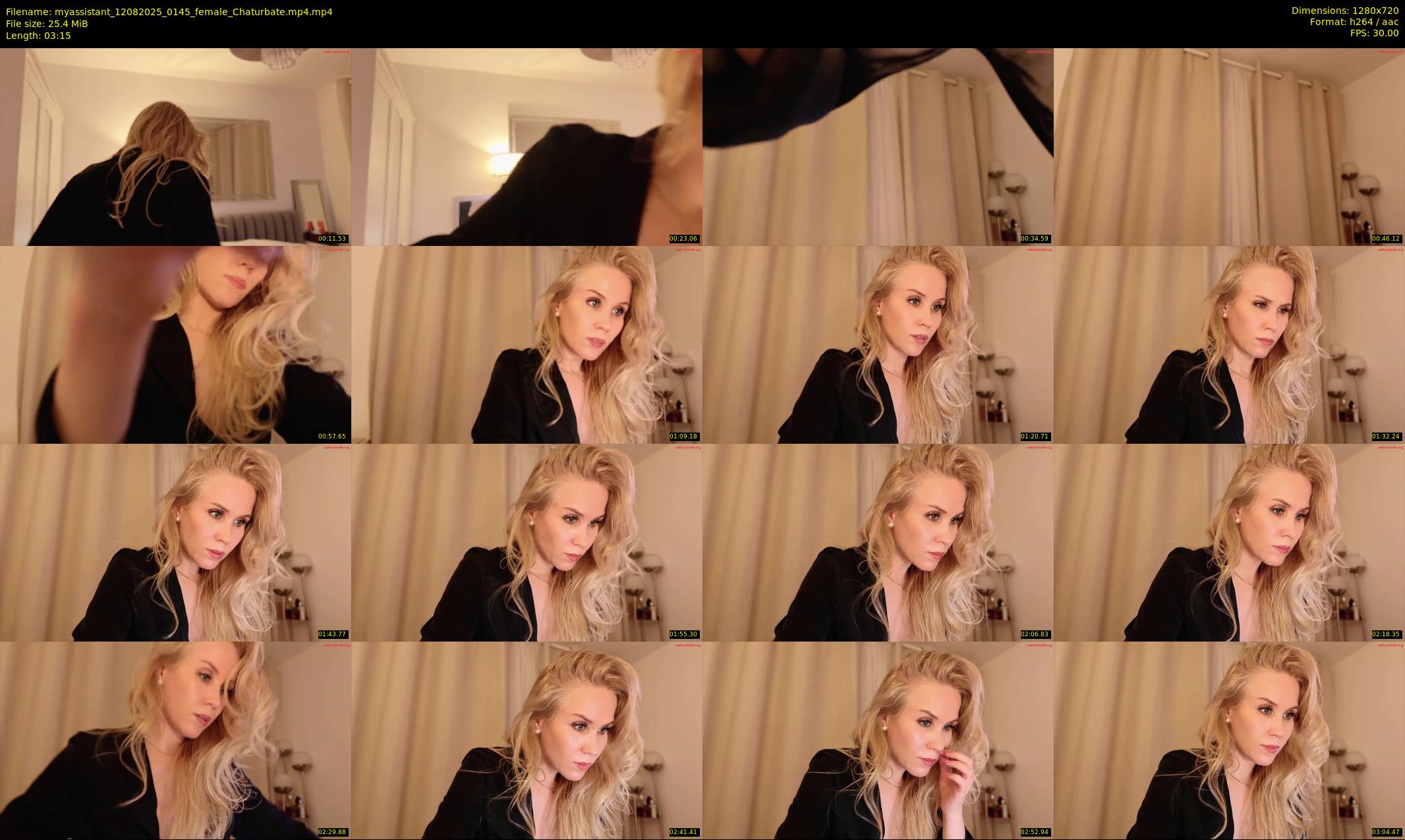 myassistant — 4 minute Chaturbate female cam show recording, 720p, Aug 12, 2025