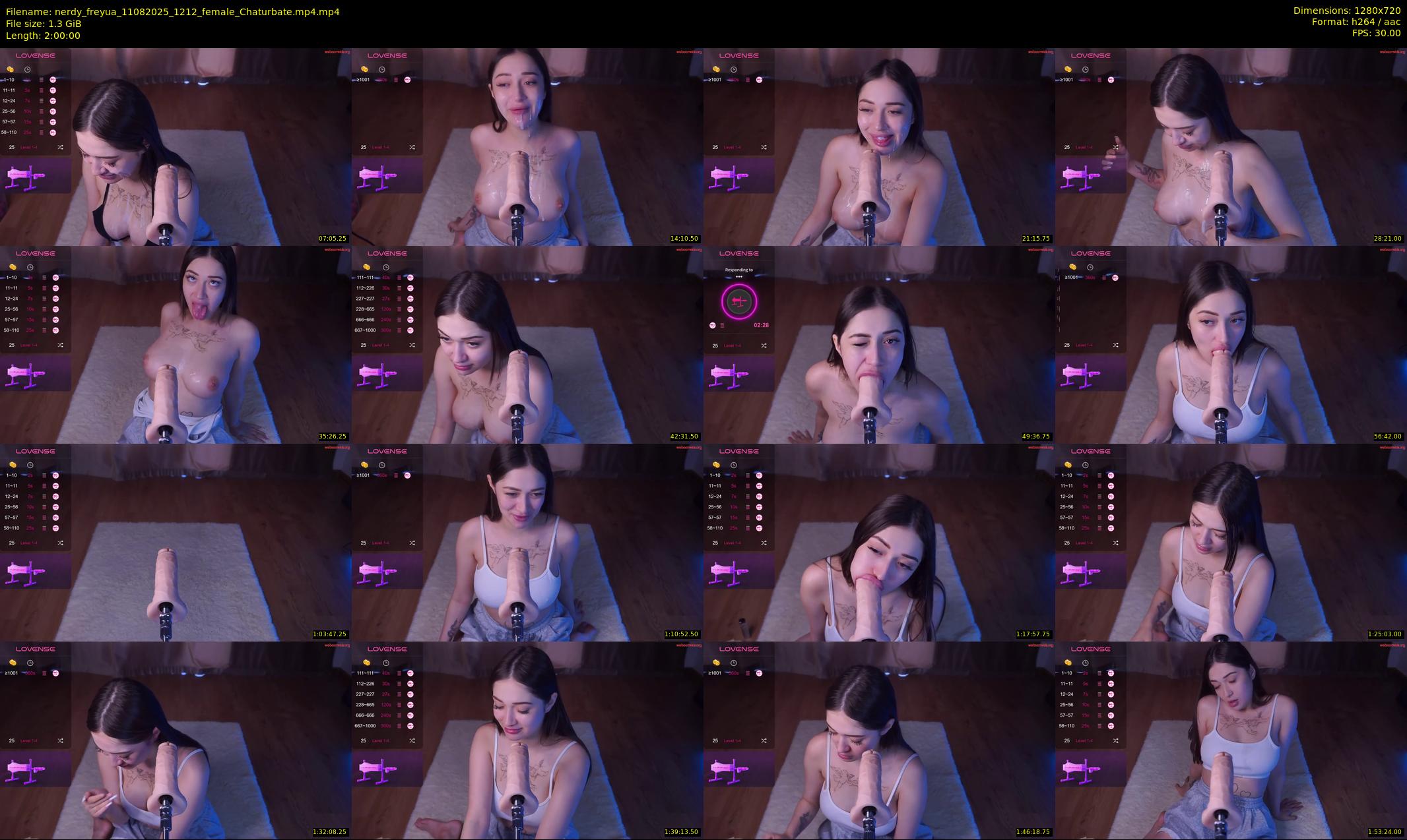 nerdy_freyua — 120 minute Chaturbate female cam show recording, 720p, Aug 11, 2025