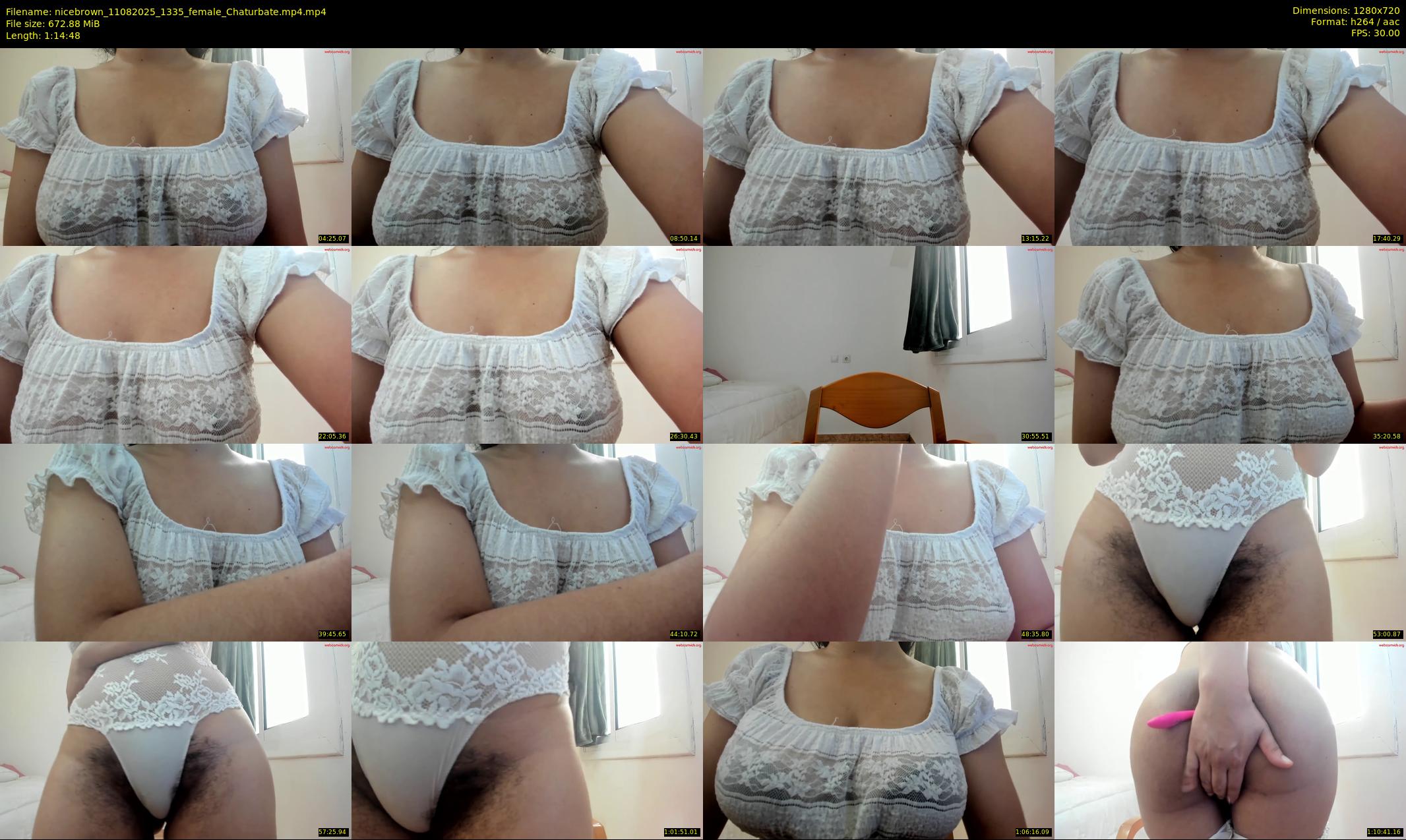 nicebrown — 75 minute Chaturbate female cam show recording, 720p, Aug 11, 2025