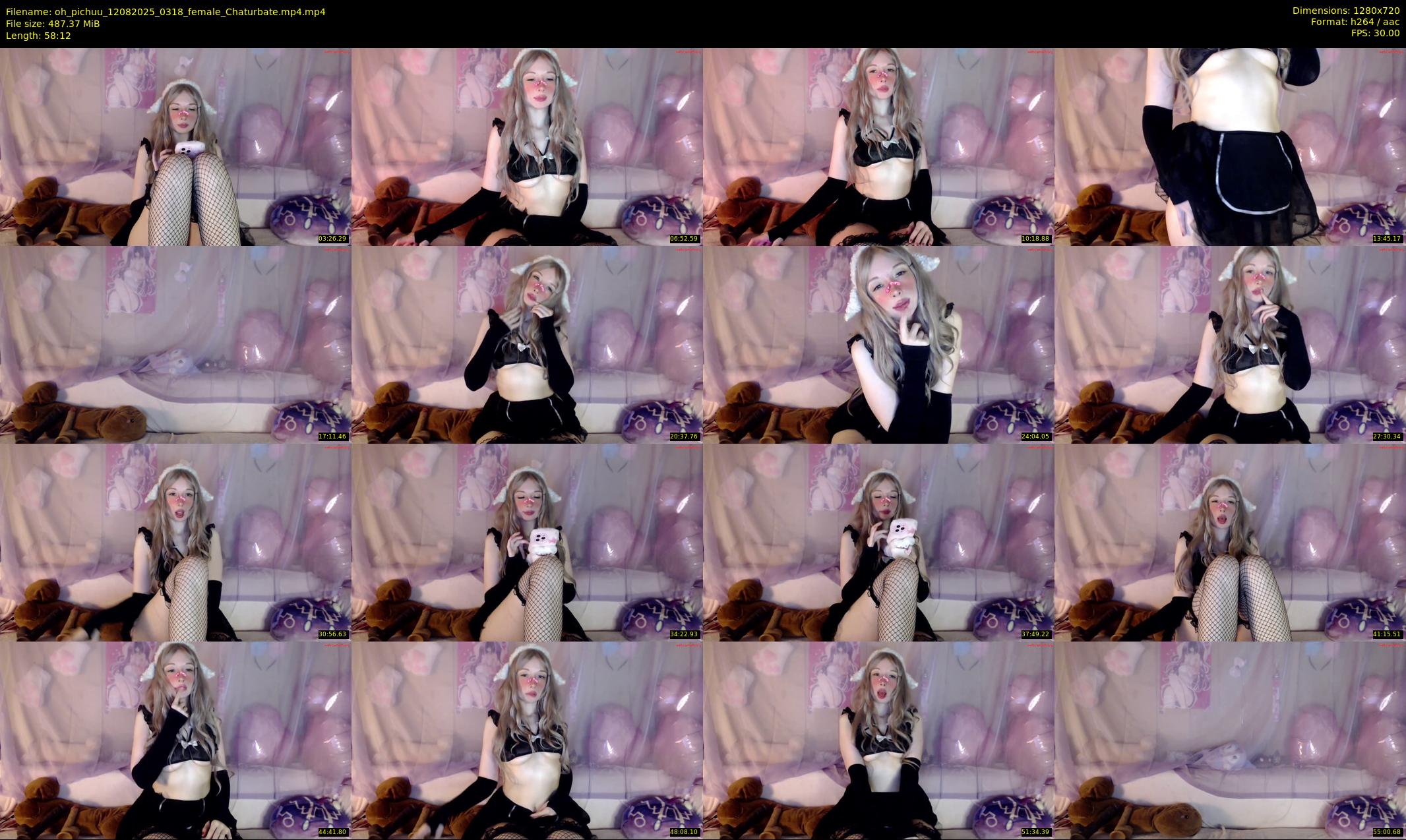 oh_pichuu — 59 minute Chaturbate female cam show recording, 720p, Aug 12, 2025
