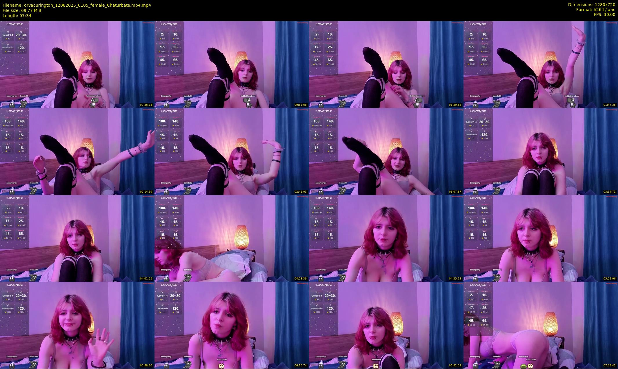orvacurington — 8 minute Chaturbate female cam show recording, 720p, Aug 12, 2025
