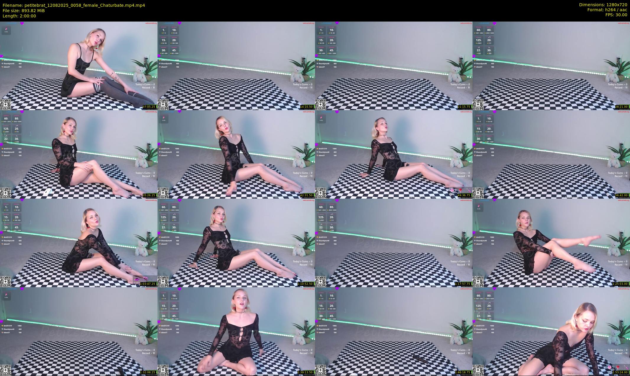 petitebrat — 120 minute Chaturbate female cam show recording, 720p, Aug 12, 2025