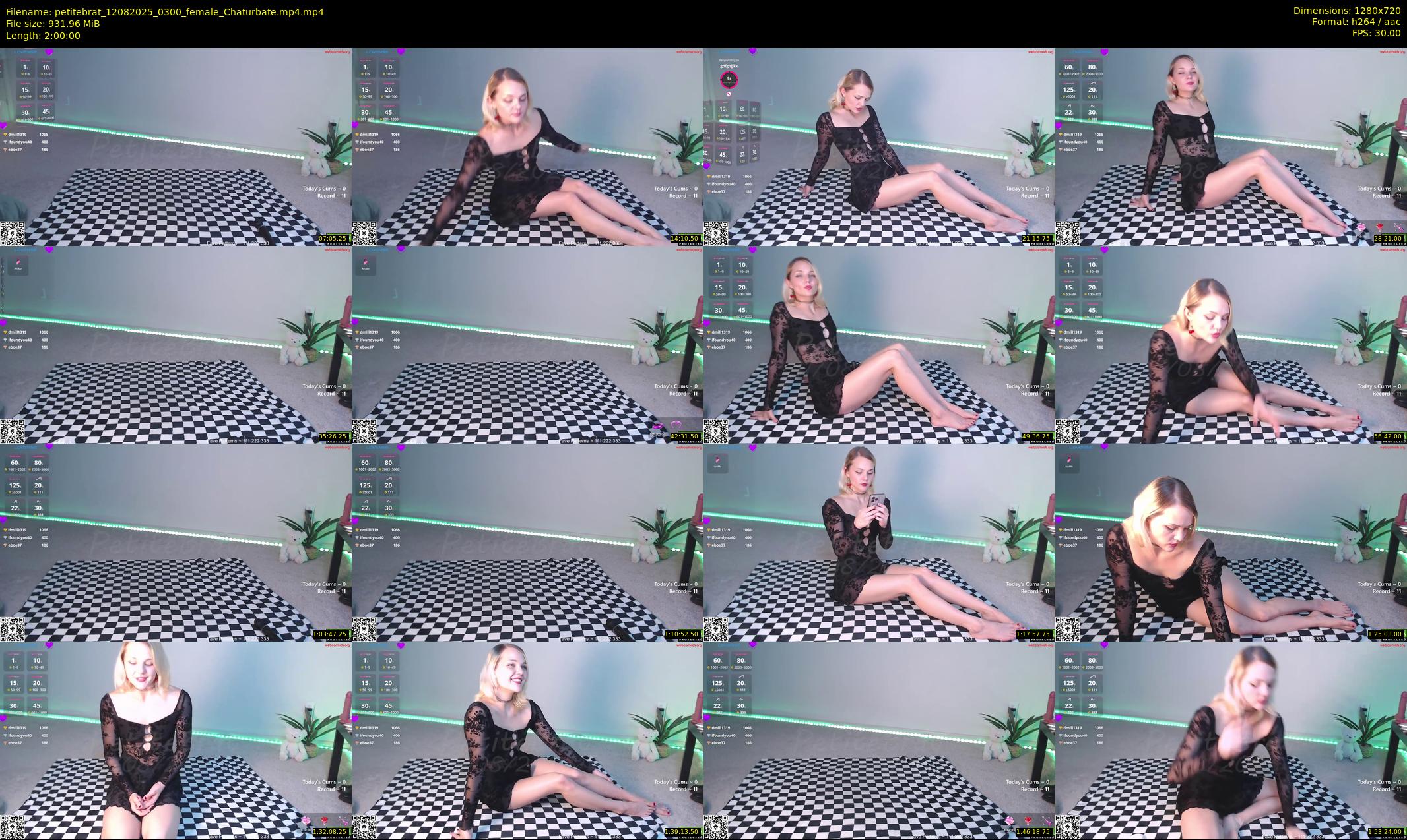 petitebrat — 120 minute Chaturbate female cam show recording, 720p, Aug 12, 2025