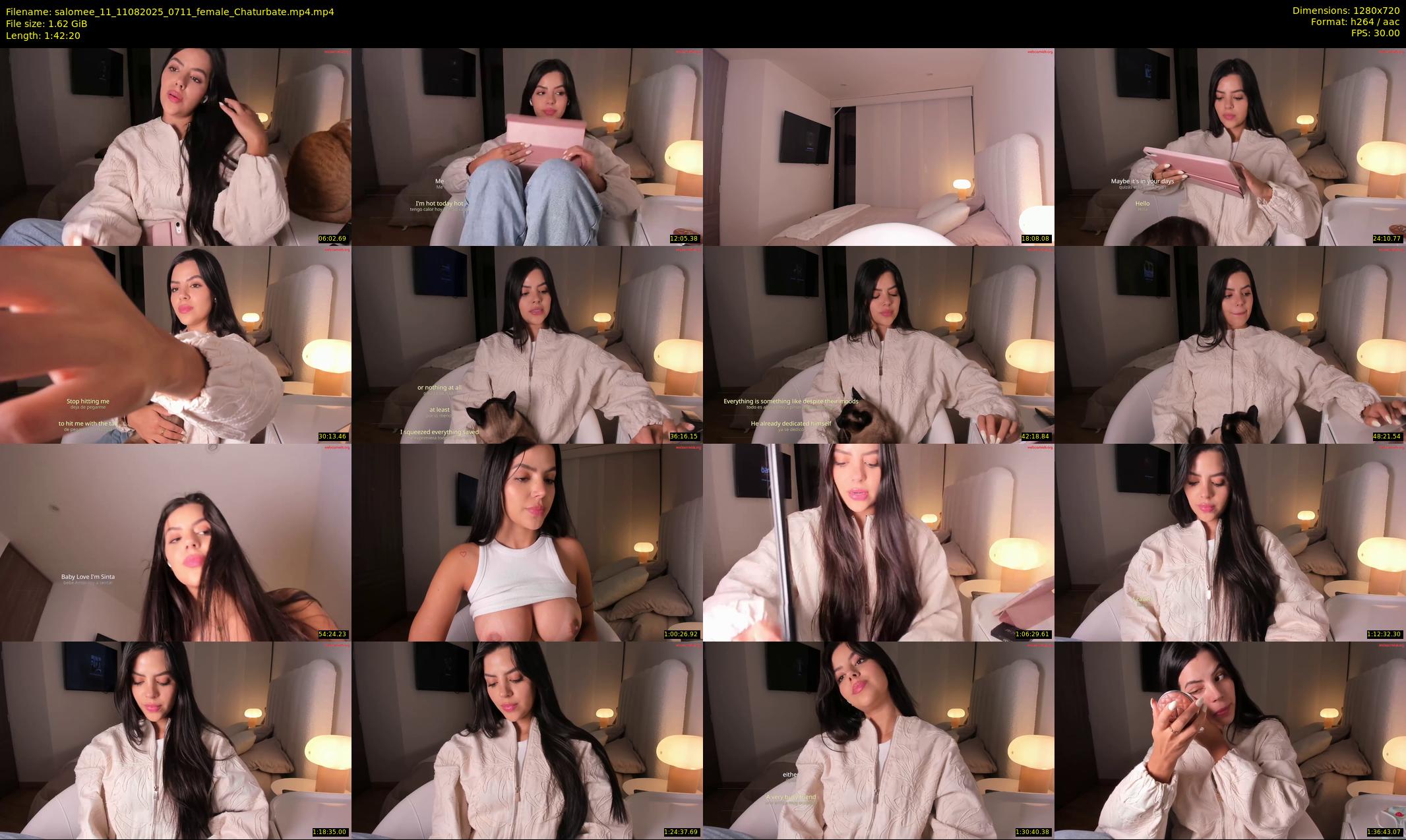 salomee_11 — 103 minute Chaturbate female cam show recording, 720p, Aug 11, 2025