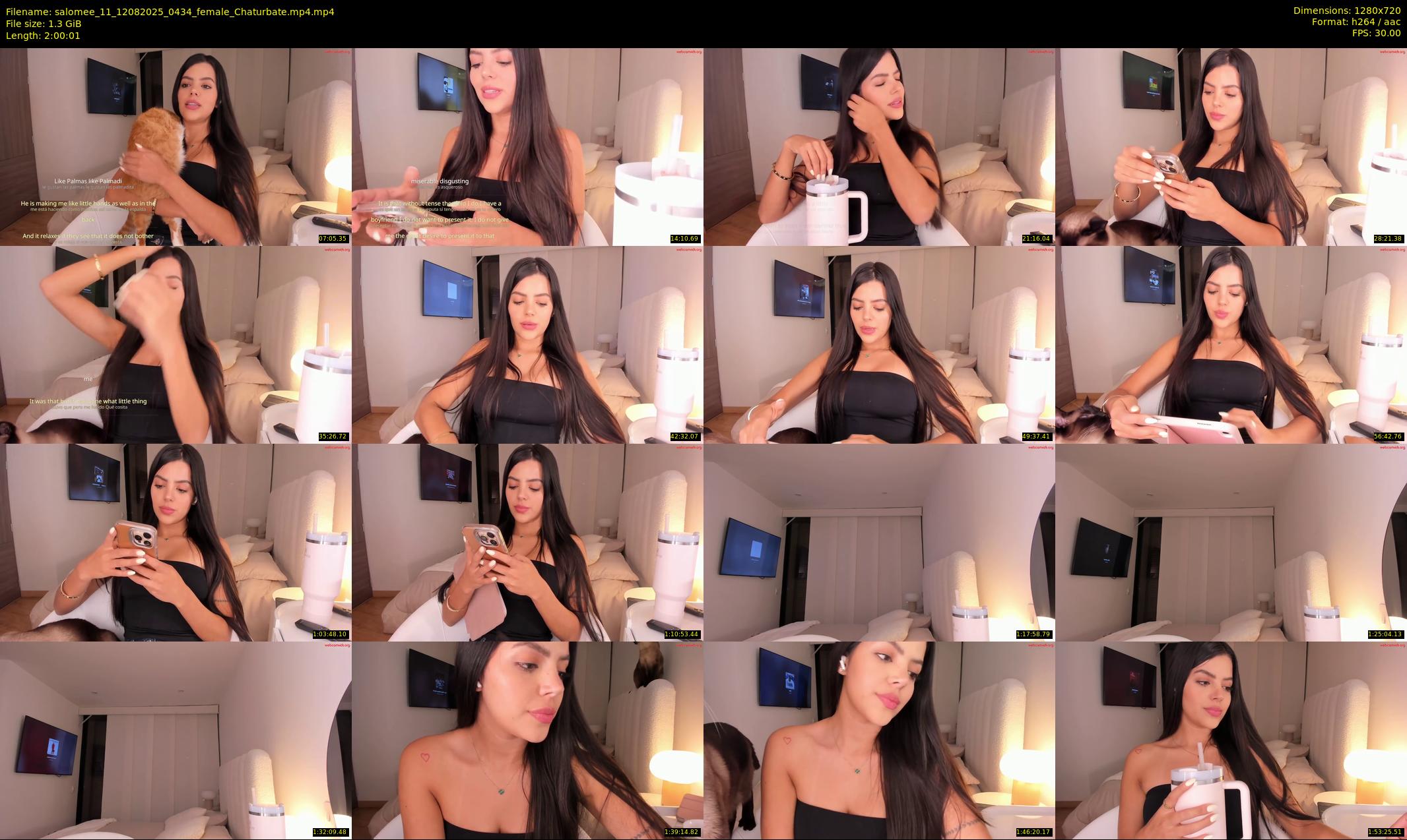 salomee_11 — 121 minute Chaturbate female cam show recording, 720p, Aug 12, 2025