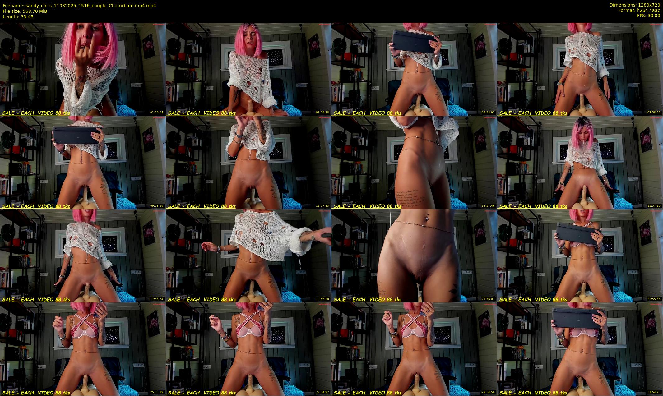 sandy_chris — 34 minute Chaturbate couple cam show recording, 720p, Aug 11, 2025