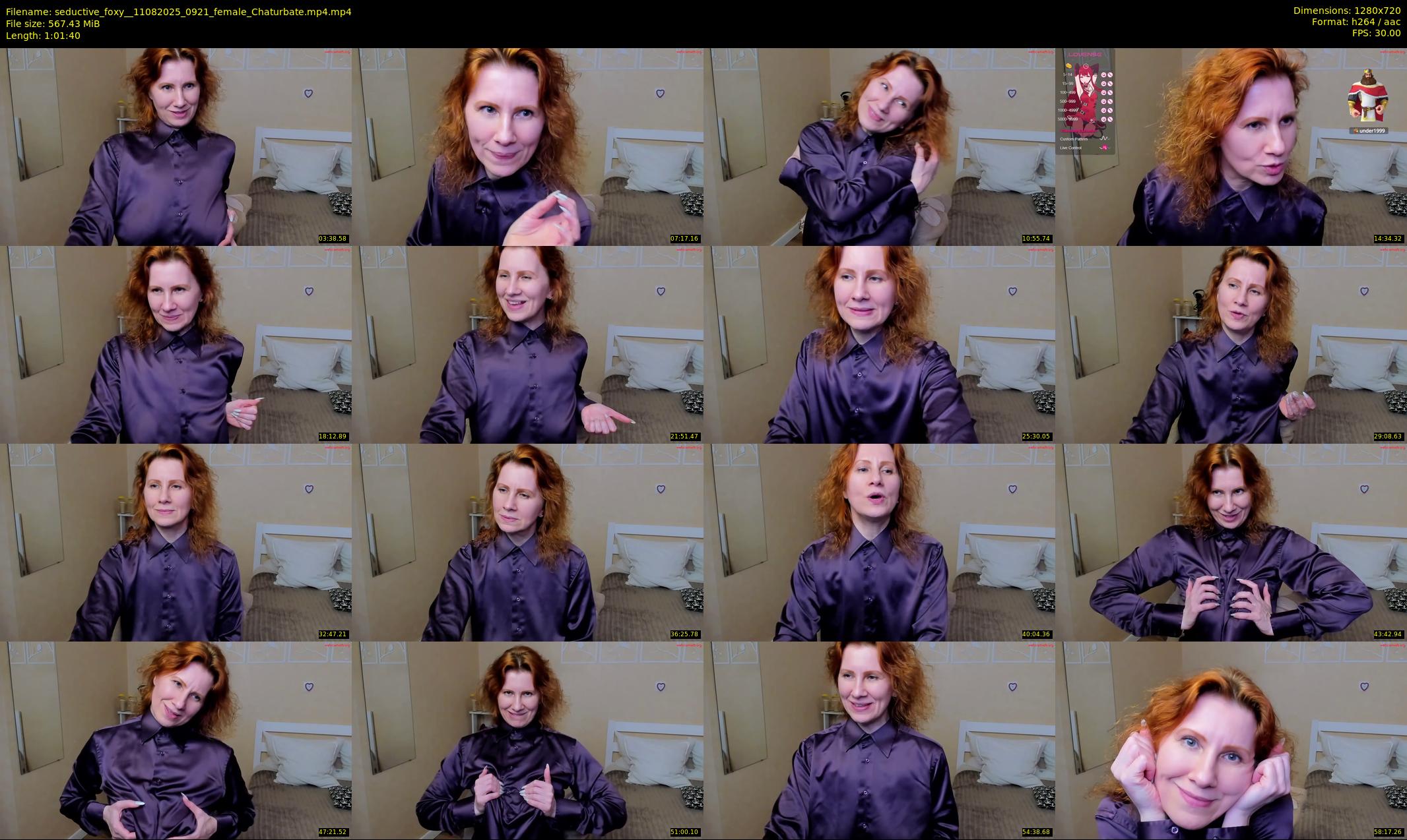 seductive_foxy_ — 62 minute Chaturbate female cam show recording, 720p, Aug 11, 2025
