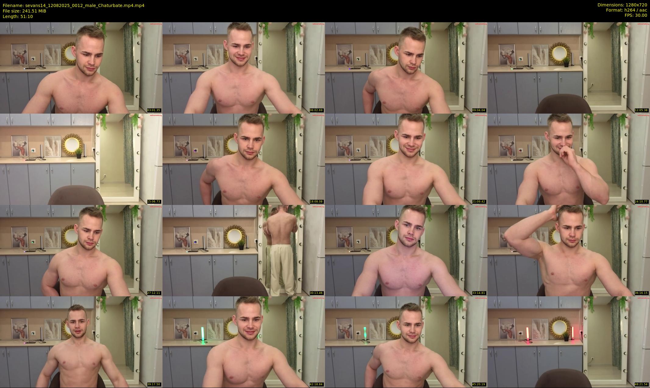 sevans14 — 52 minute Chaturbate male cam show recording, 720p, Aug 12, 2025
