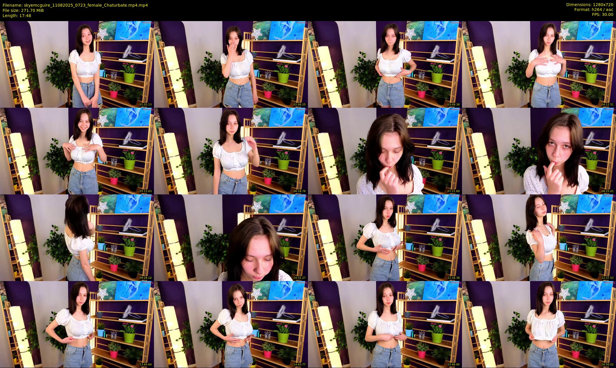 skyemcguire — 18 minute Chaturbate female cam show recording, 720p, Aug 11, 2025