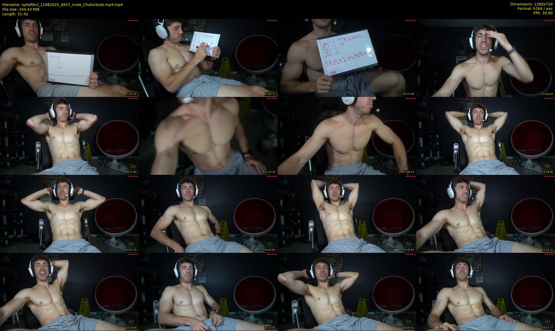 sydaffect — 32 minute Chaturbate male cam show recording, 720p, Aug 11, 2025