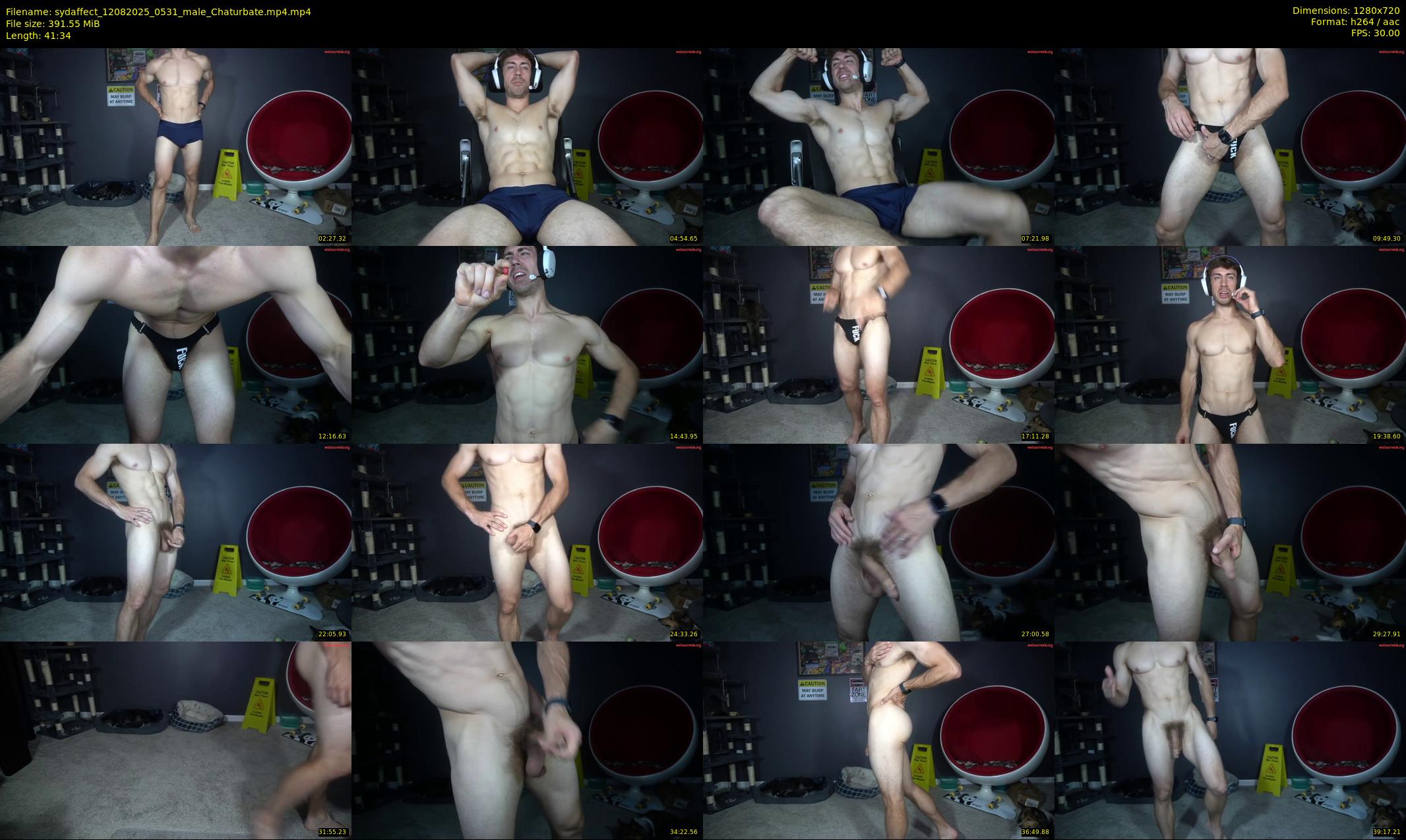 sydaffect — 42 minute Chaturbate male cam show recording, 720p, Aug 12, 2025