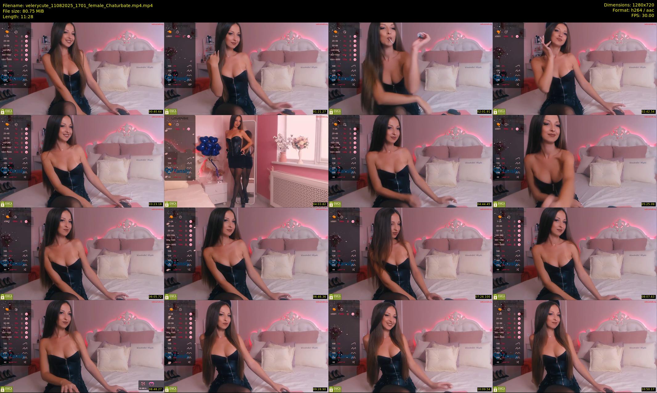 velerycute — 12 minute Chaturbate female cam show recording, 720p, Aug 11, 2025
