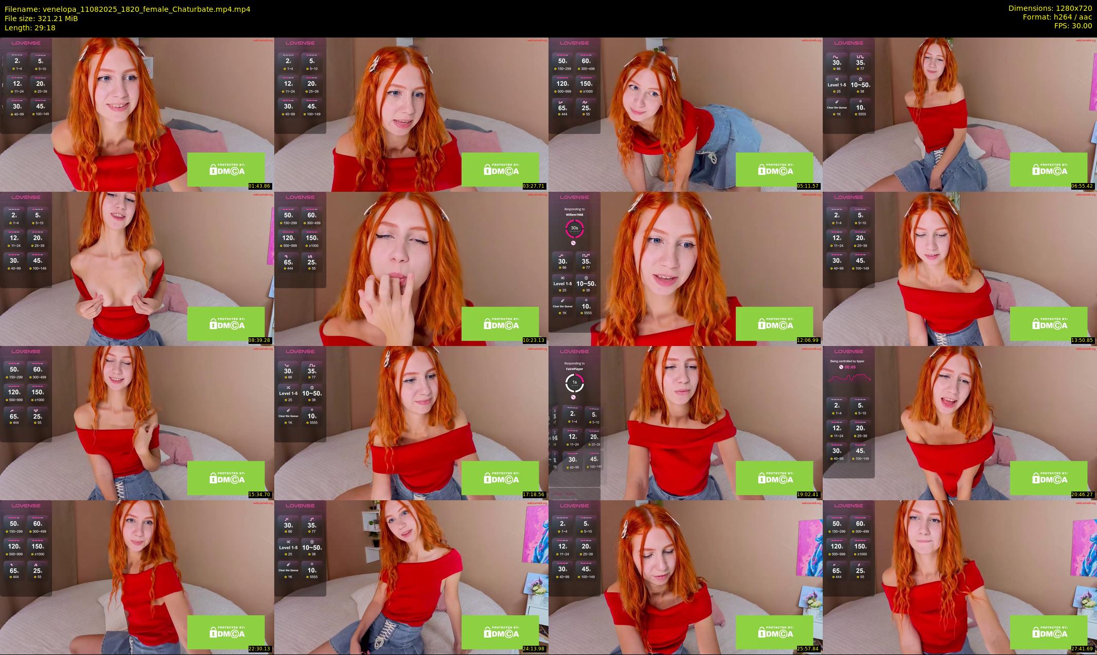 venelopa — 30 minute Chaturbate female cam show recording, 720p, Aug 11, 2025