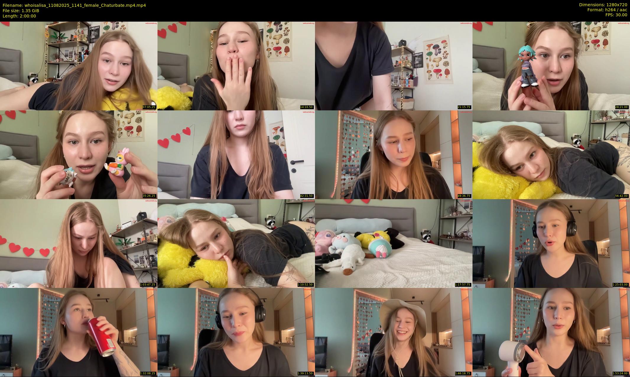 whoisalisa — 120 minute Chaturbate female cam show recording, 720p, Aug 11, 2025