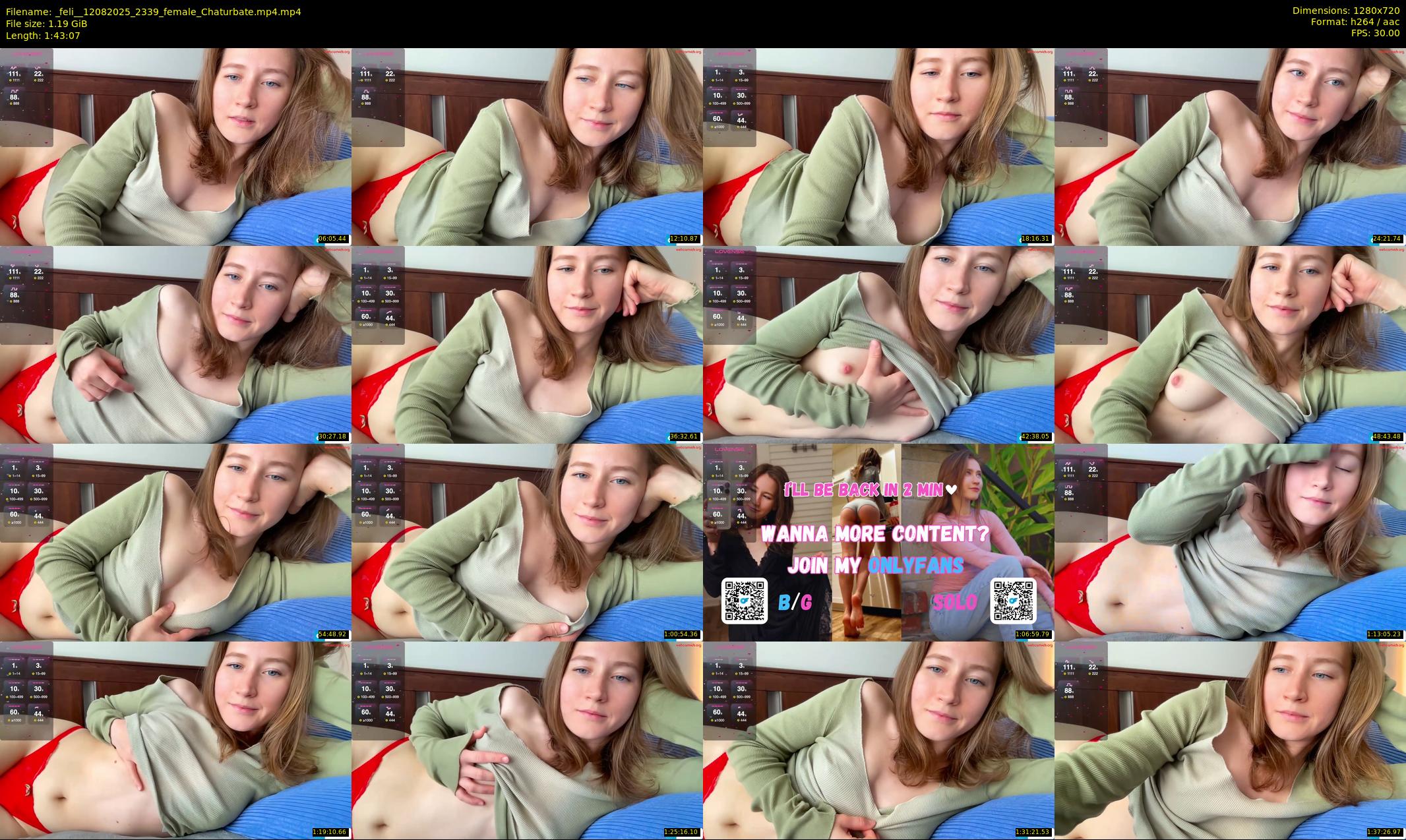 _feli_ — 104 minute Chaturbate female cam show recording, 720p, Aug 12, 2025