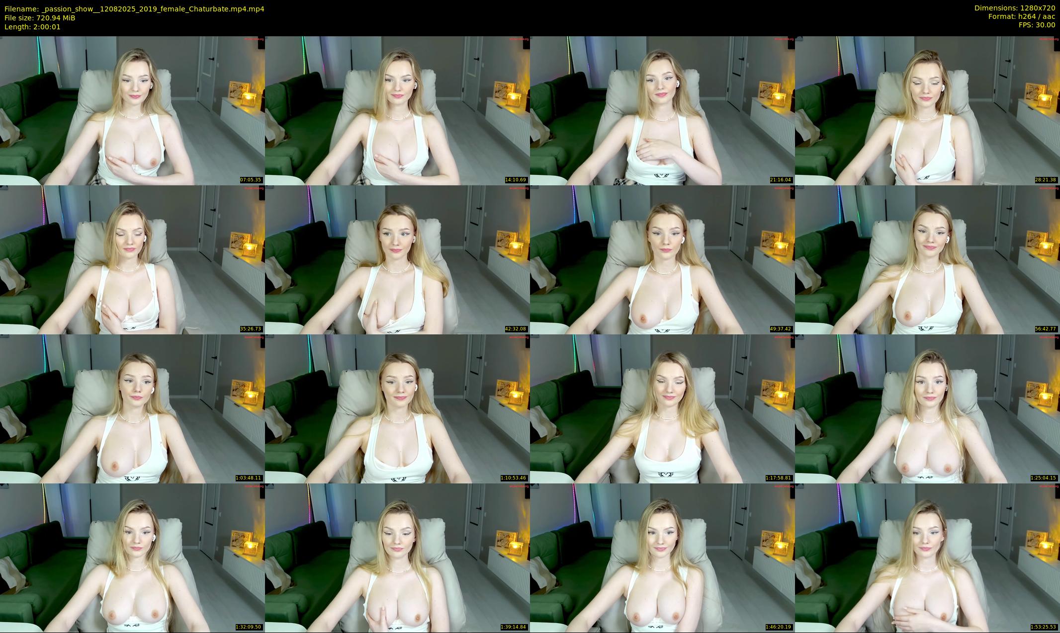_passion_show_ — 121 minute Chaturbate couple cam show recording, 720p, Aug 12, 2025