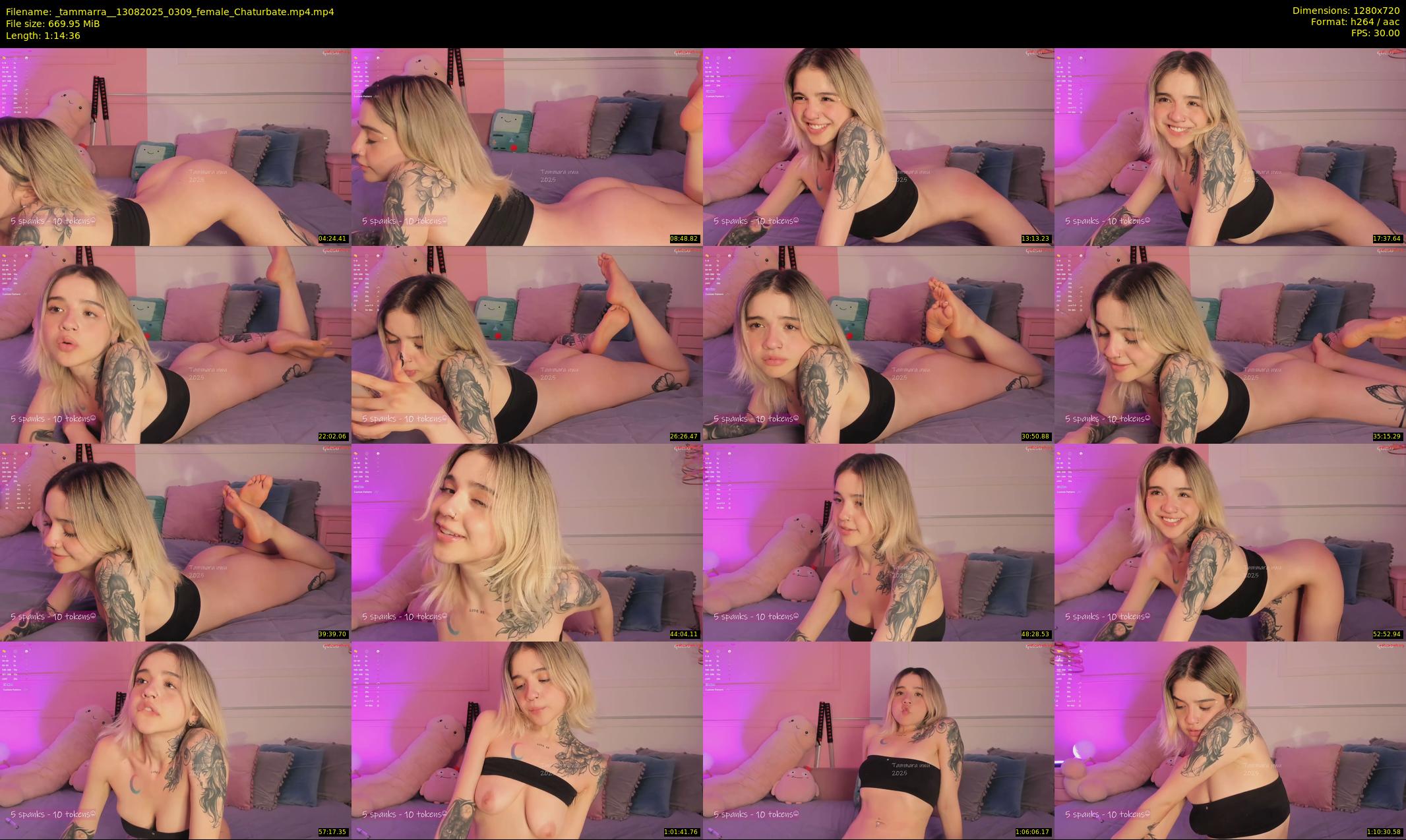 _tammarra_ — 75 minute Chaturbate female cam show recording, 720p, Aug 13, 2025