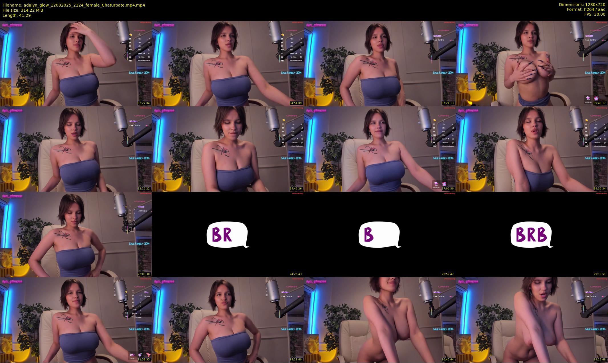 adalyn_glow — 42 minute Chaturbate female cam show recording, 720p, Aug 12, 2025