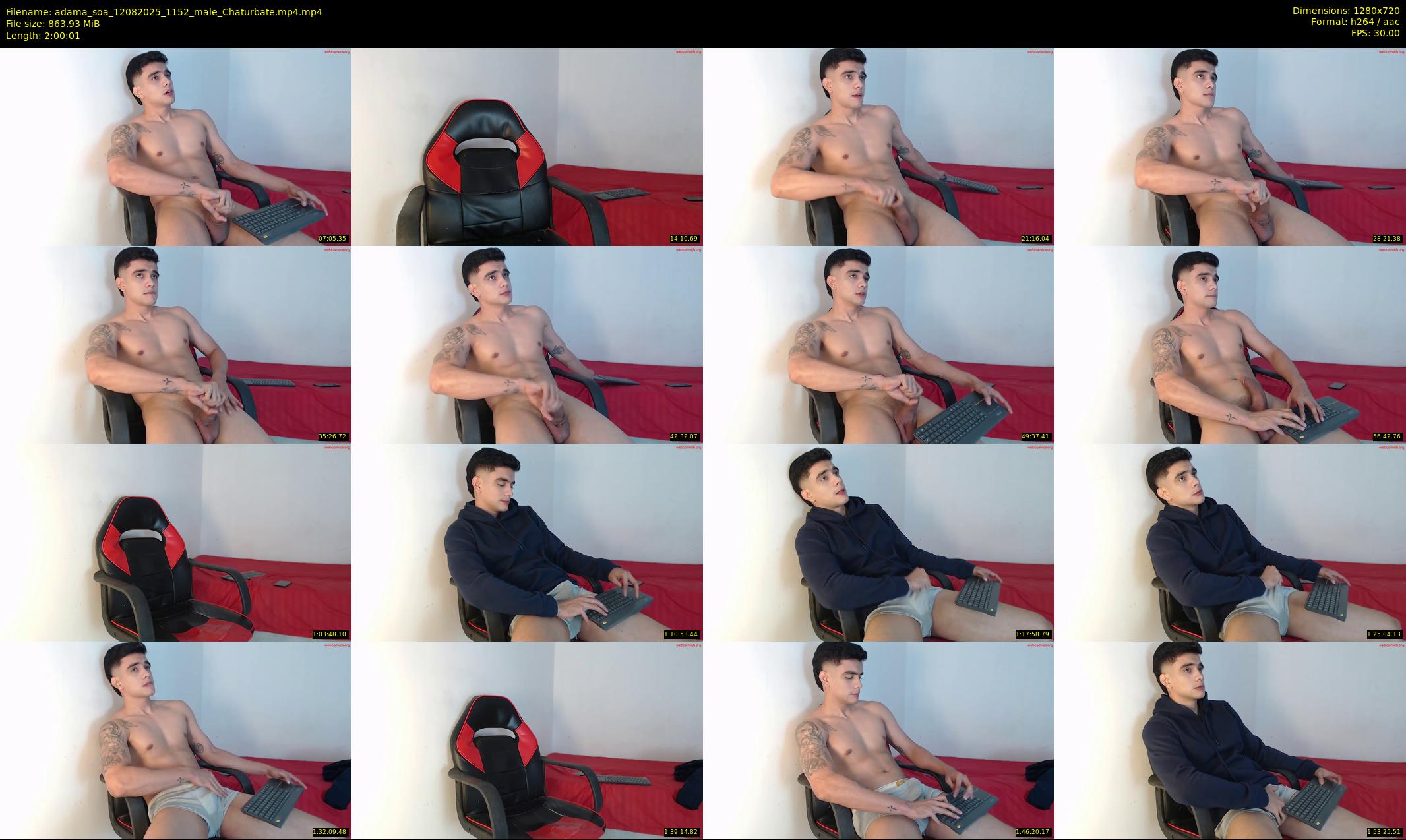 adama_soa — 121 minute Chaturbate male cam show recording, 720p, Aug 12, 2025
