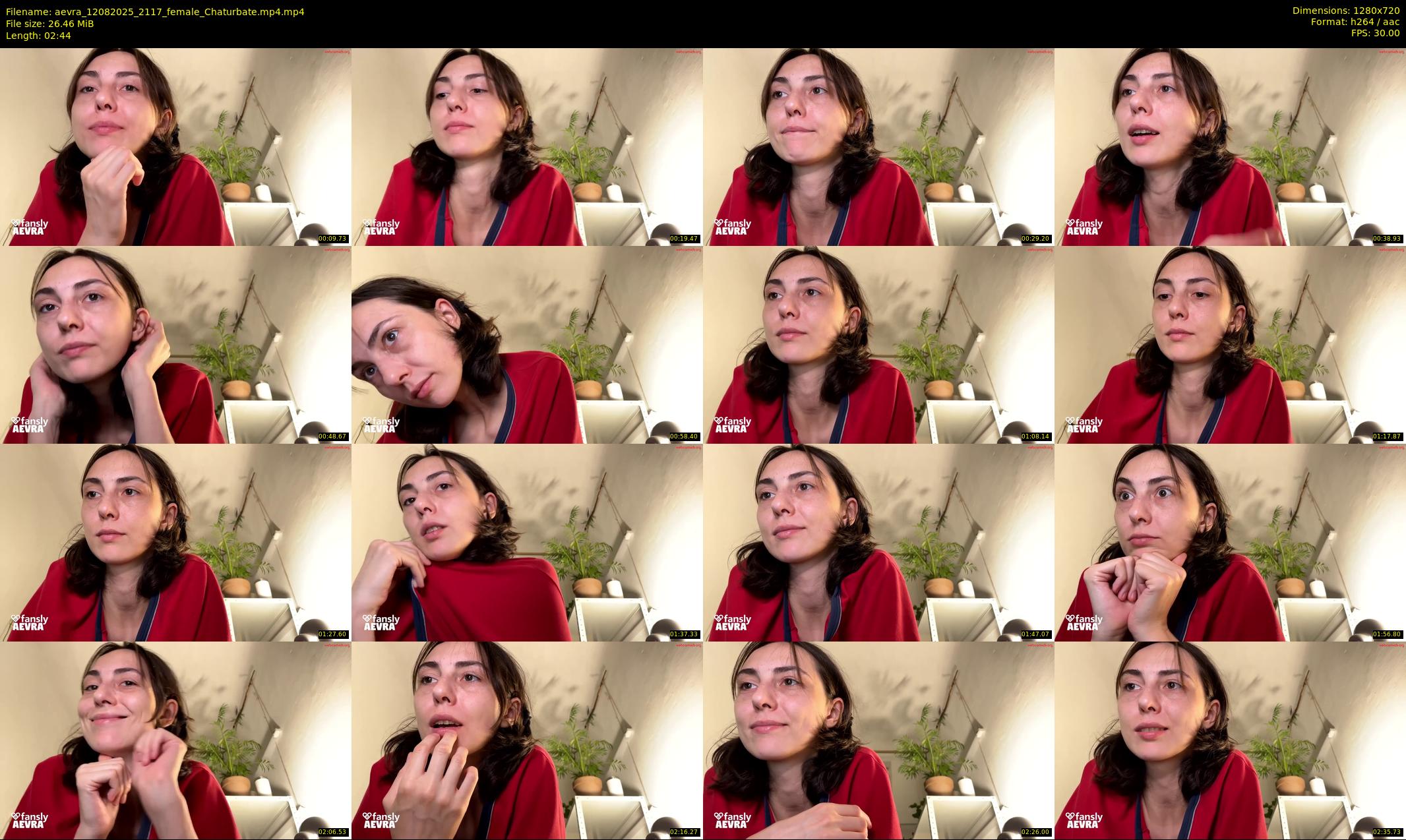 aevra — 3 minute Chaturbate female cam show recording, 720p, Aug 12, 2025