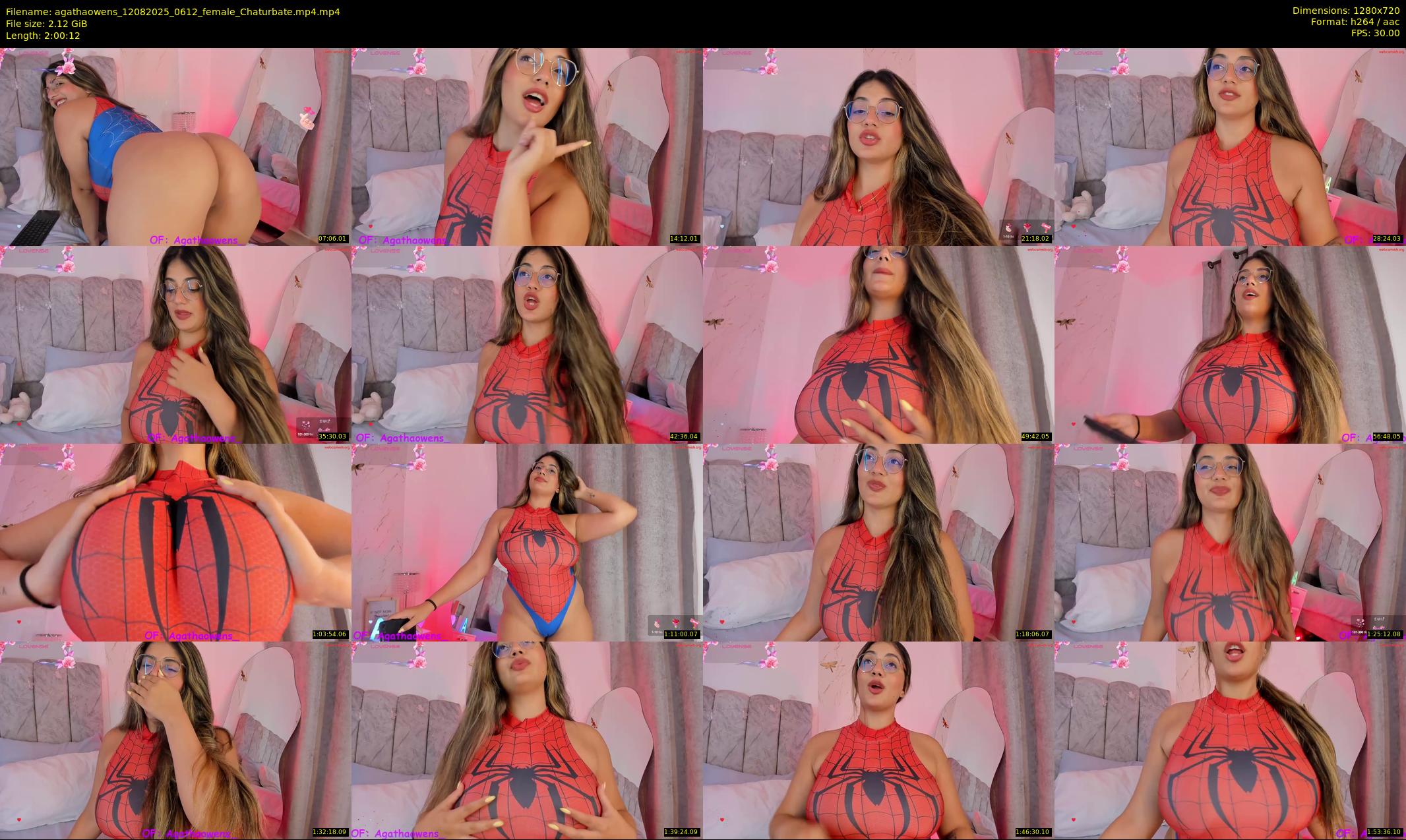 agathaowens — 121 minute Chaturbate female cam show recording, 720p, Aug 12, 2025