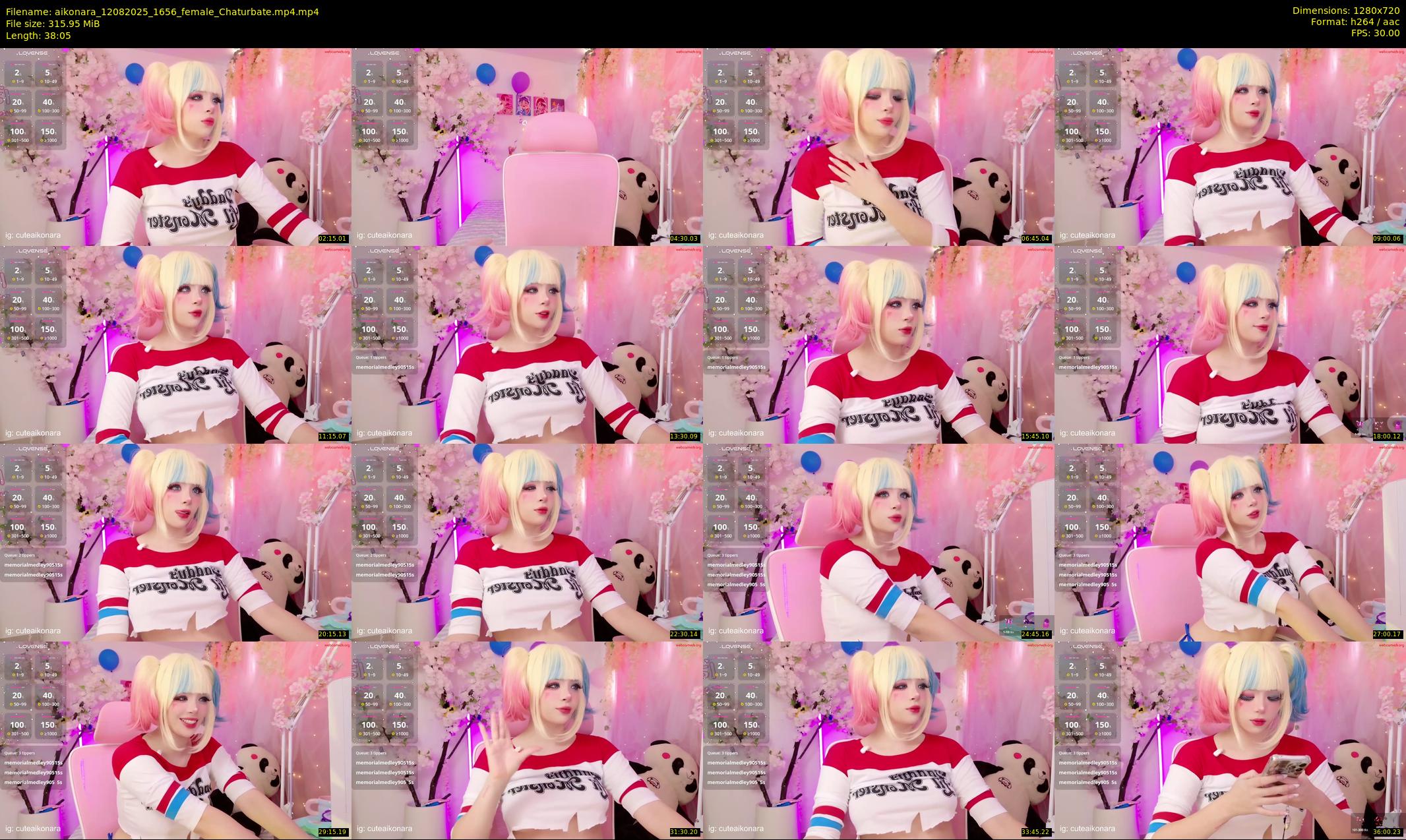aikonara — 39 minute Chaturbate female cam show recording, 720p, Aug 12, 2025
