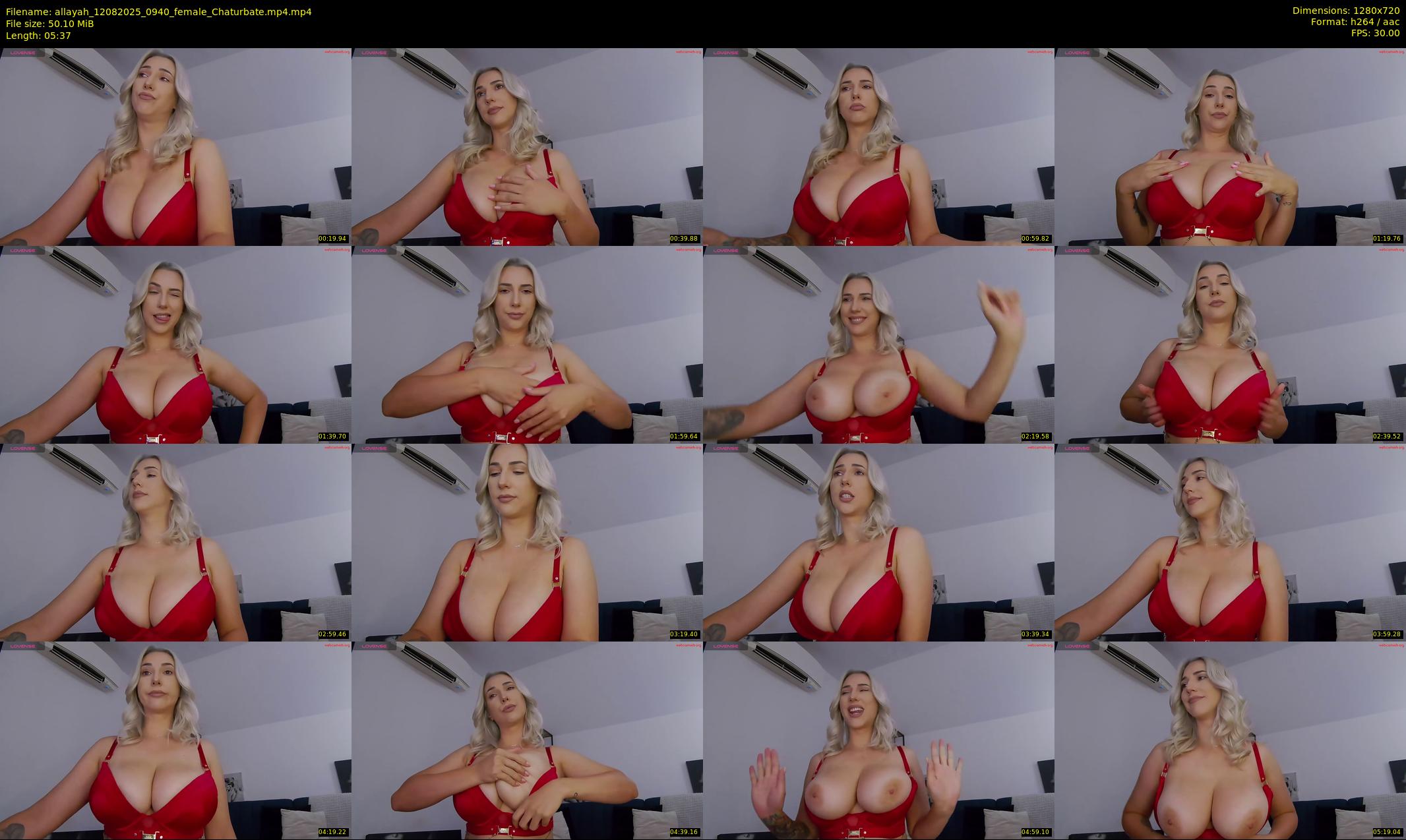 allayah — 6 minute Chaturbate female cam show recording, 720p, Aug 12, 2025