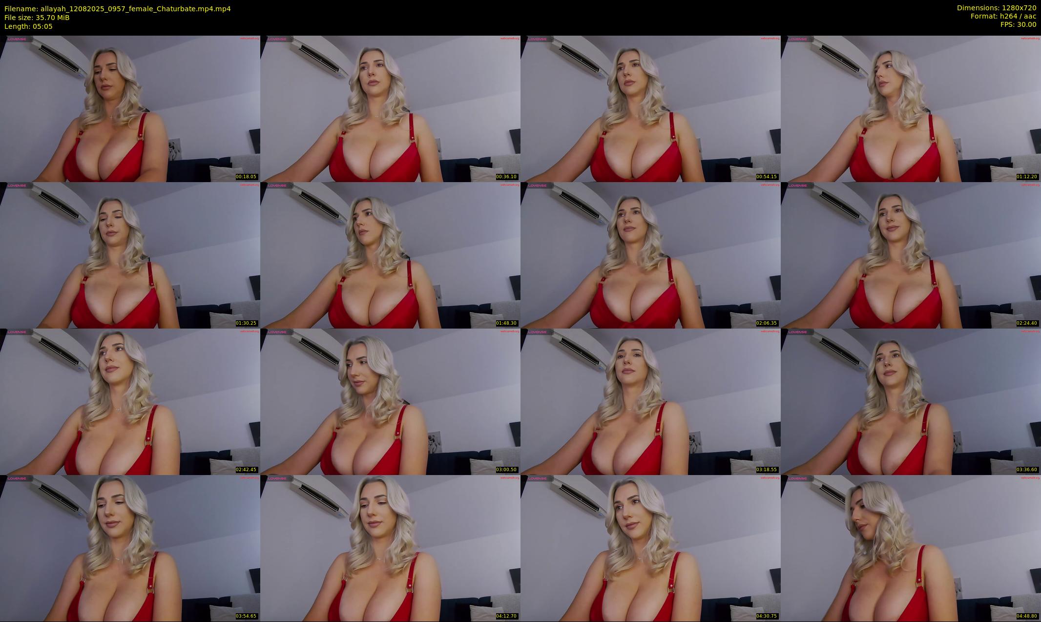 allayah — 6 minute Chaturbate female cam show recording, 720p, Aug 12, 2025