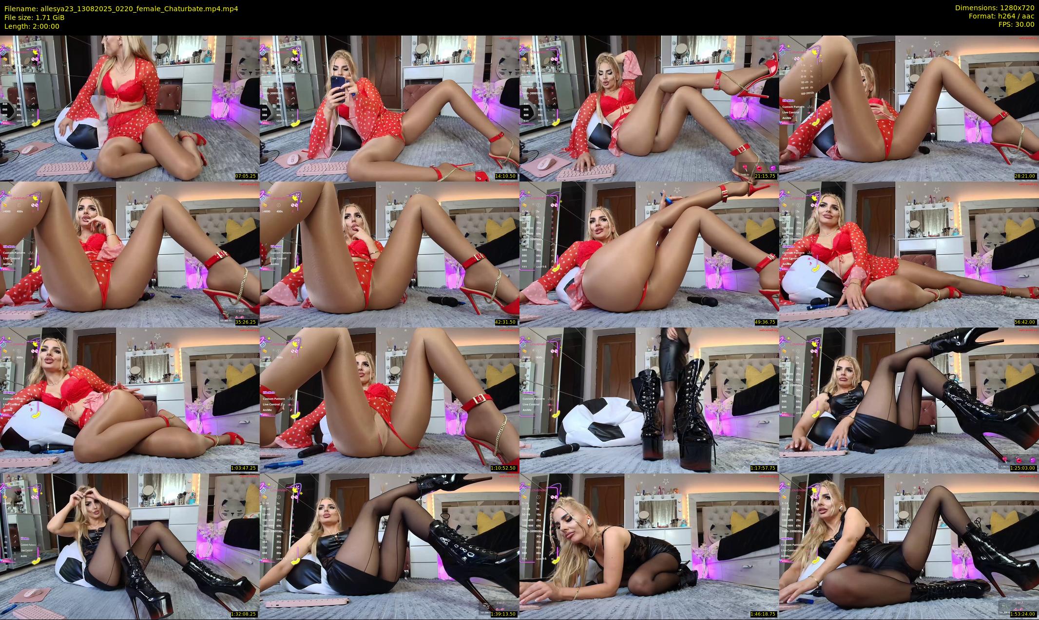 allesya23 — 120 minute Chaturbate female cam show recording, 720p, Aug 13, 2025