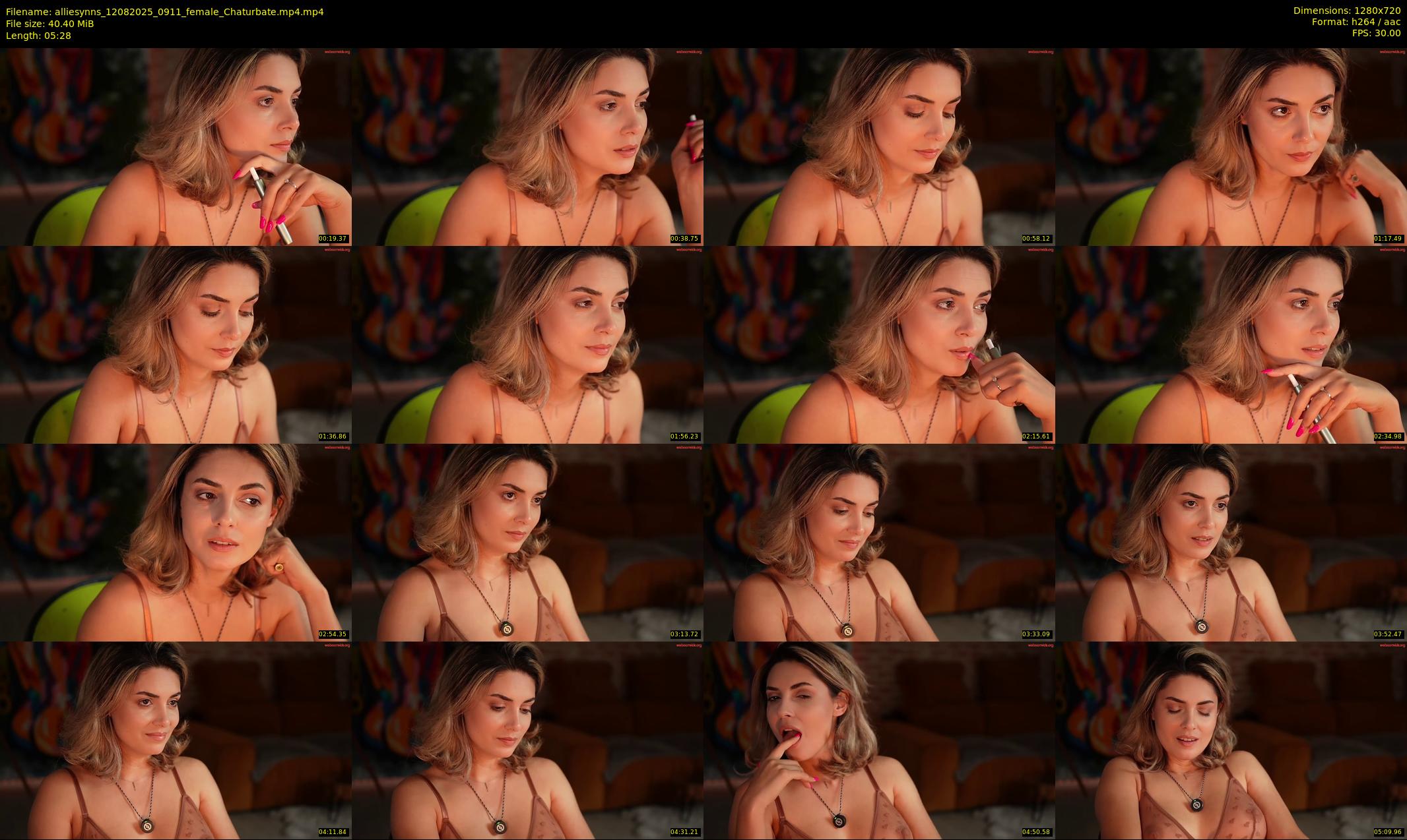 alliesynns — 6 minute Chaturbate female cam show recording, 720p, Aug 12, 2025