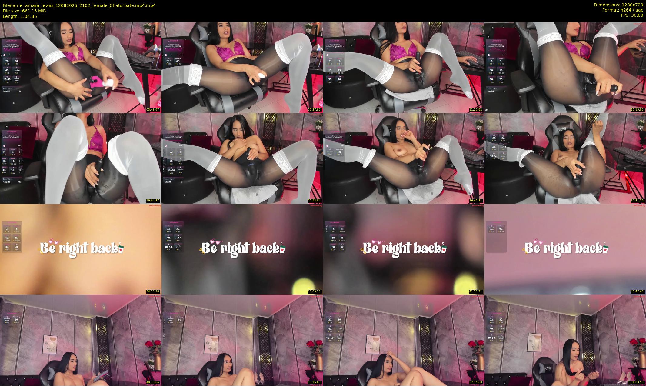 amara_lewiis — 65 minute Chaturbate female cam show recording, 720p, Aug 12, 2025
