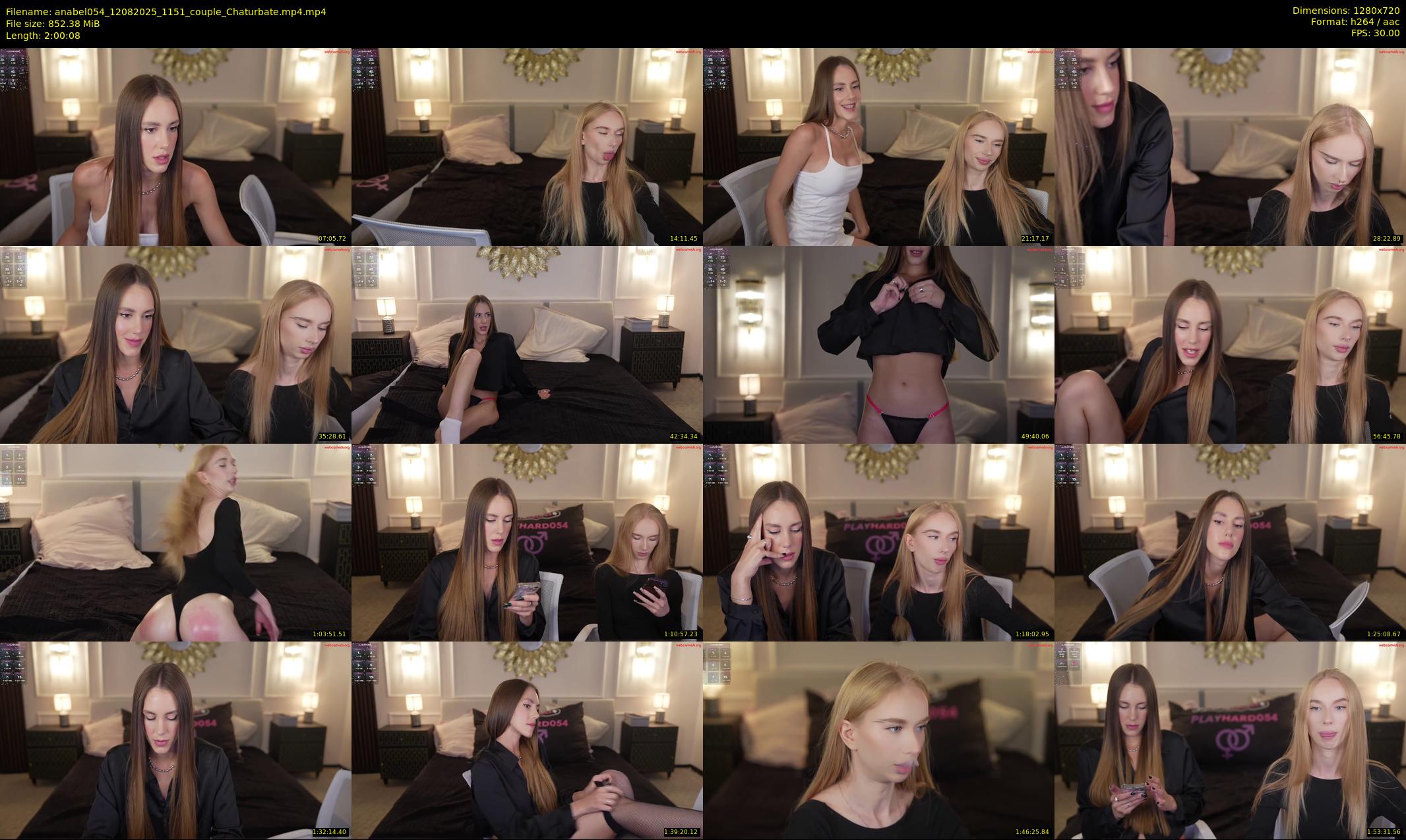 anabel054 — 121 minute Chaturbate female cam show recording, 720p, Aug 12, 2025