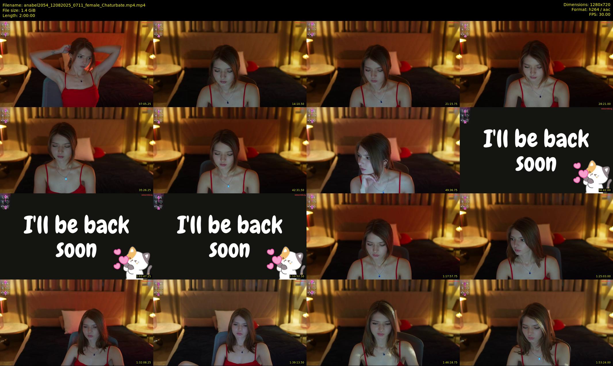 anabel2054 — 120 minute Chaturbate female cam show recording, 720p, Aug 12, 2025