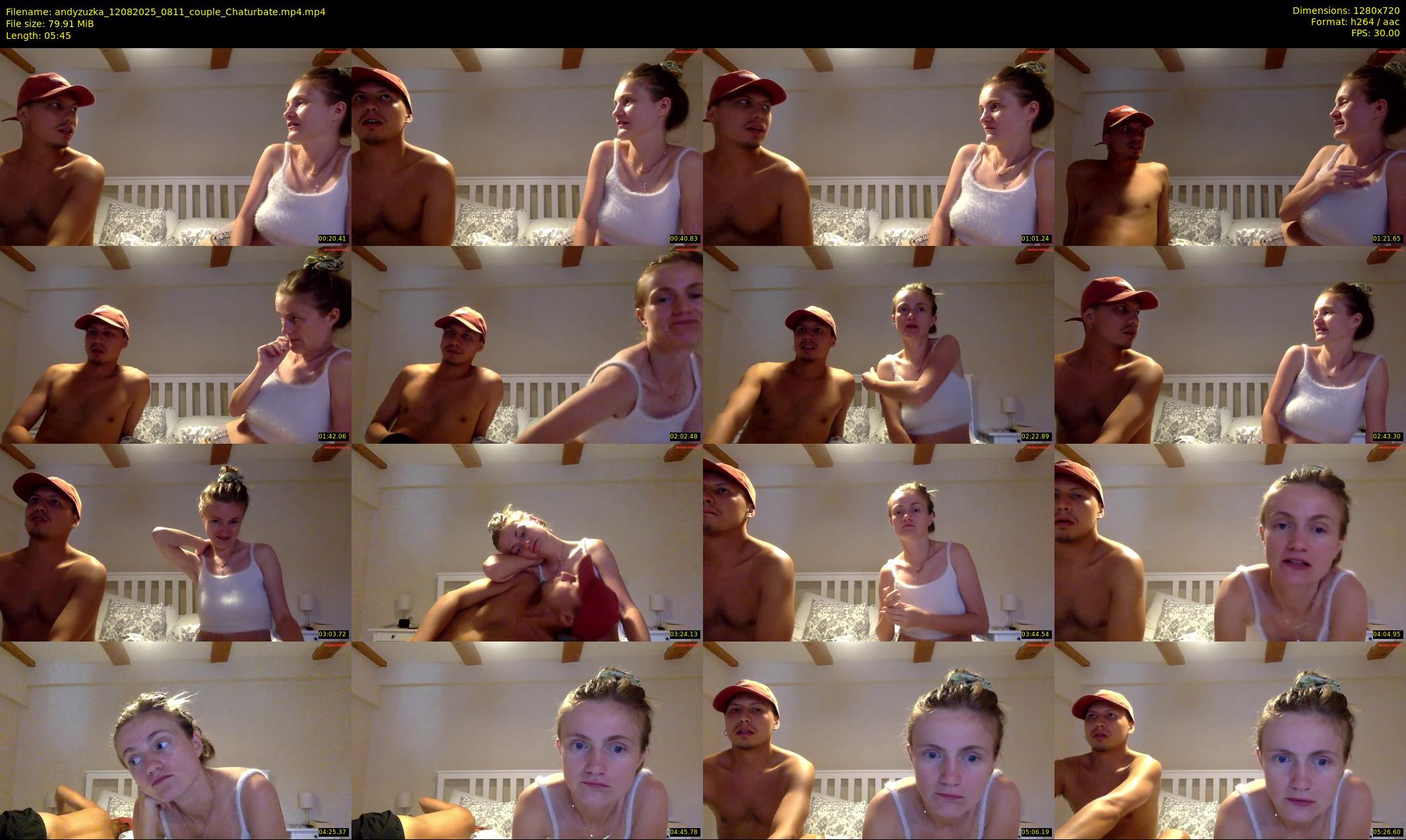andyzuzka — 6 minute Chaturbate couple cam show recording, 720p, Aug 12, 2025