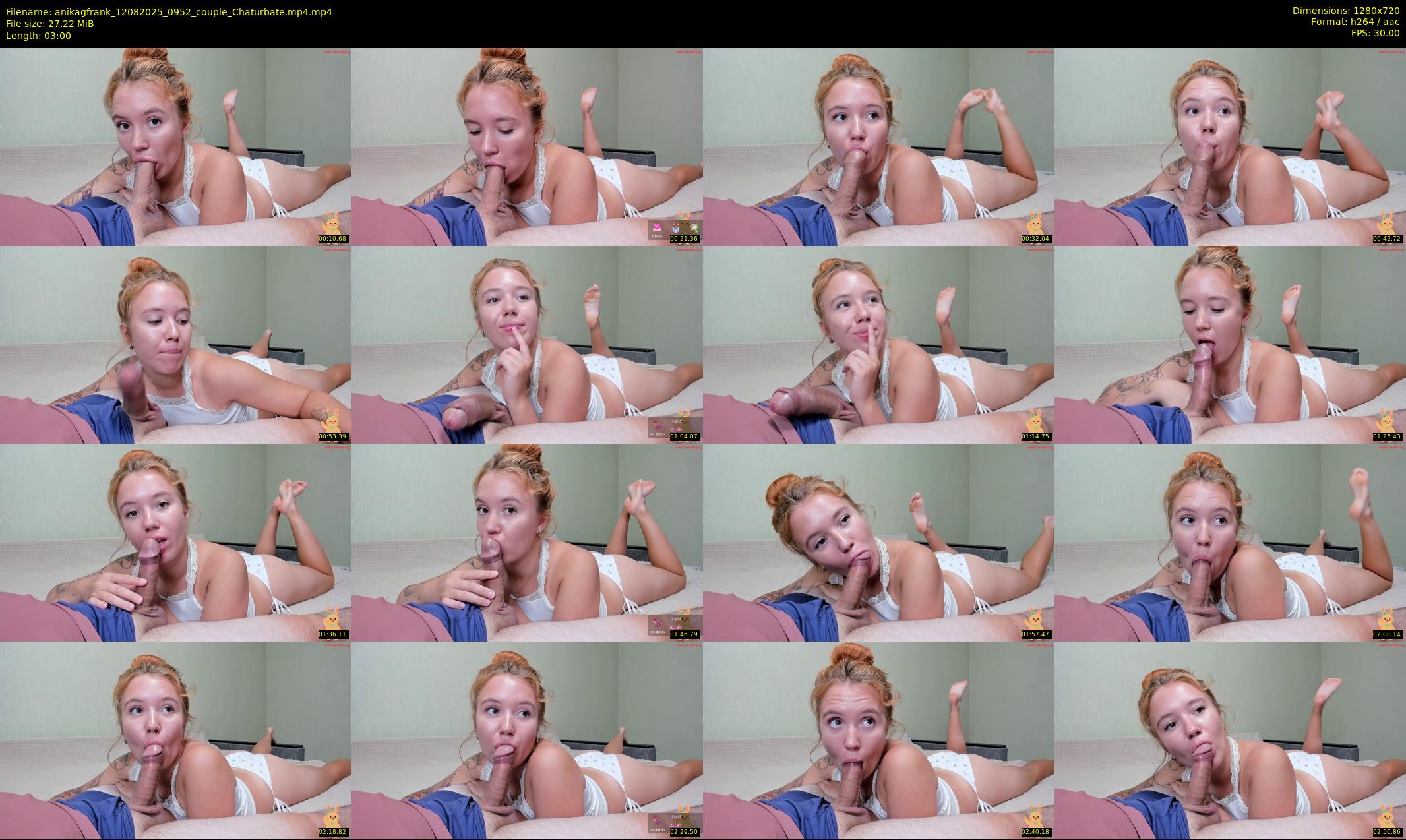 anikagfrank — 3 minute Chaturbate couple cam show recording, 720p, Aug 12, 2025