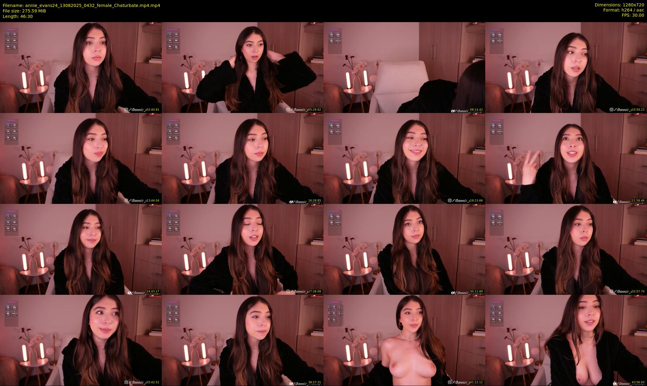 annie_evans24 — 47 minute Chaturbate female cam show recording, 720p, Aug 13, 2025