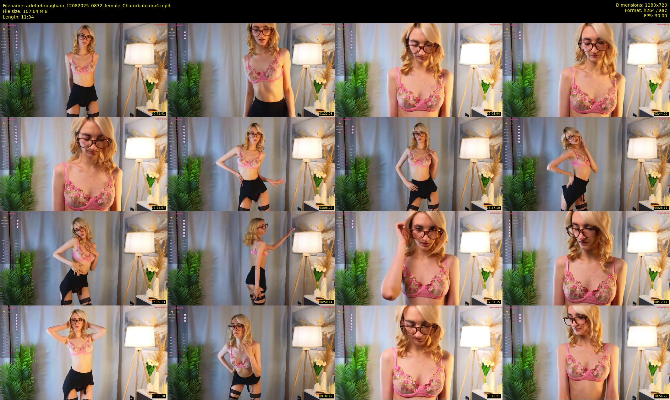arlettebrougham — 12 minute Chaturbate female cam show recording, 720p, Aug 12, 2025