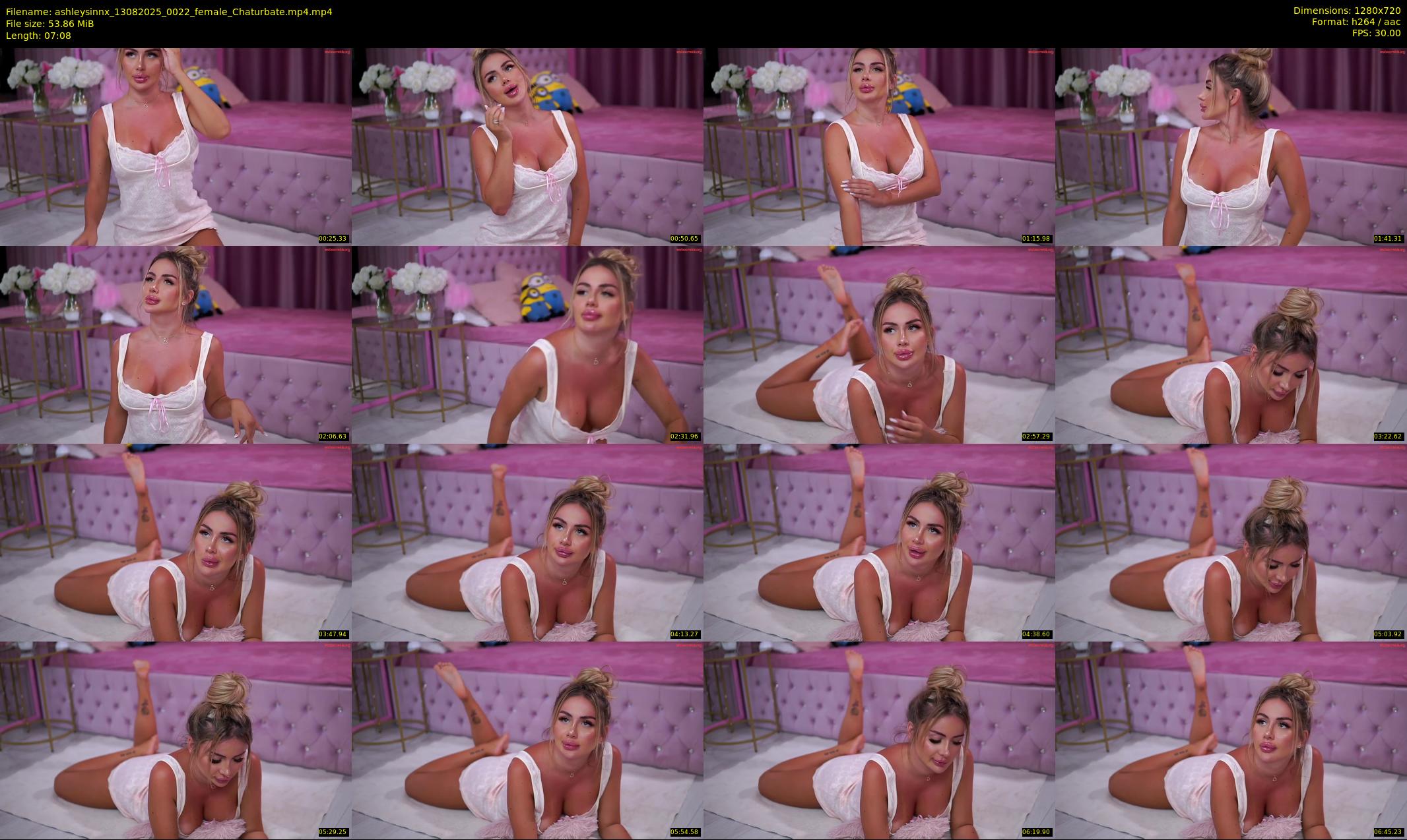 ashleysinnx — 8 minute Chaturbate female cam show recording, 720p, Aug 13, 2025