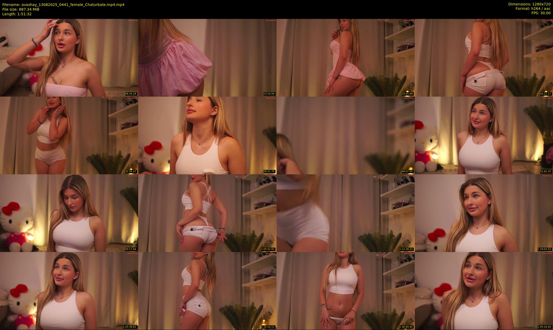 avashay — 112 minute Chaturbate female cam show recording, 720p, Aug 13, 2025