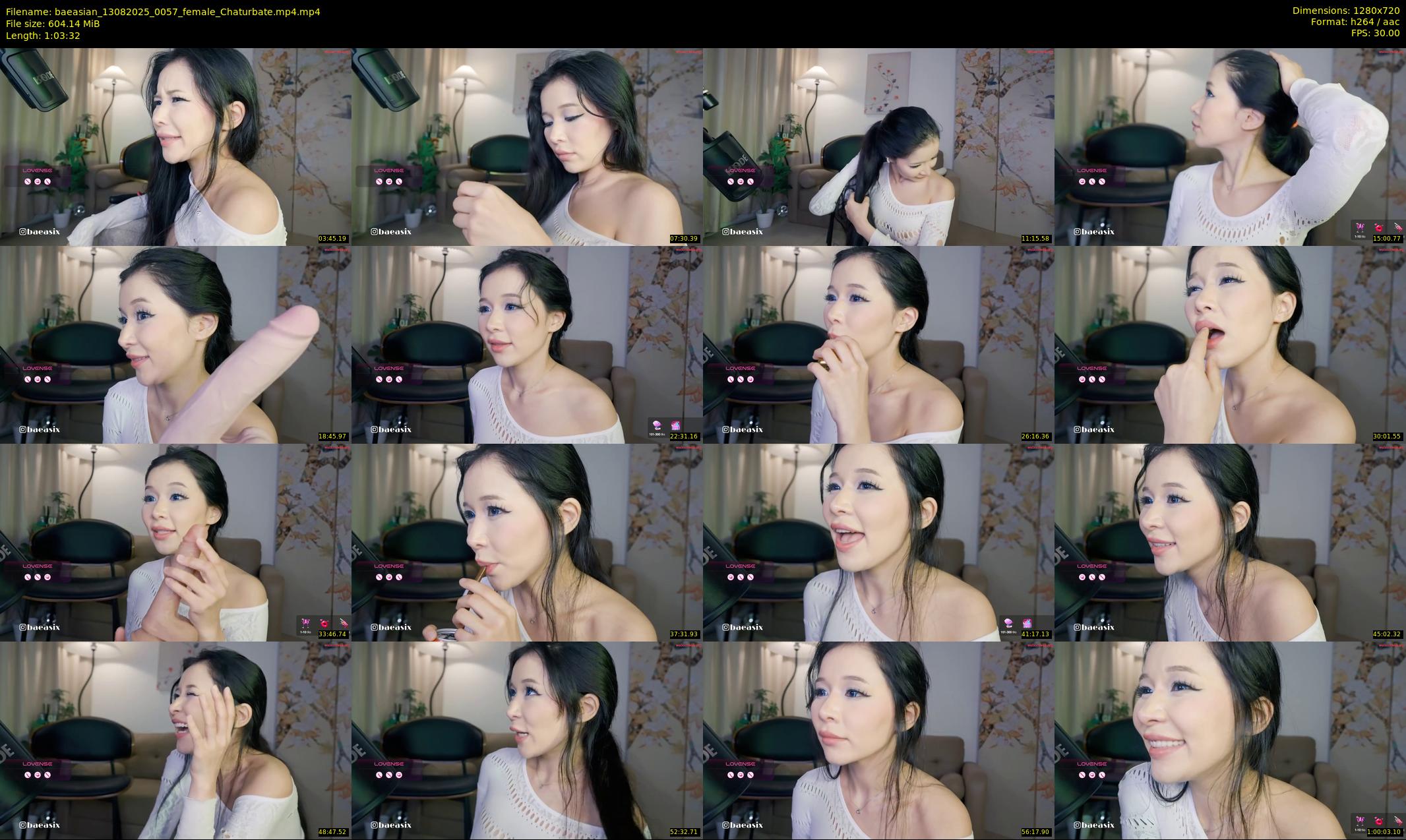 baeasian — 64 minute Chaturbate female cam show recording, 720p, Aug 13, 2025
