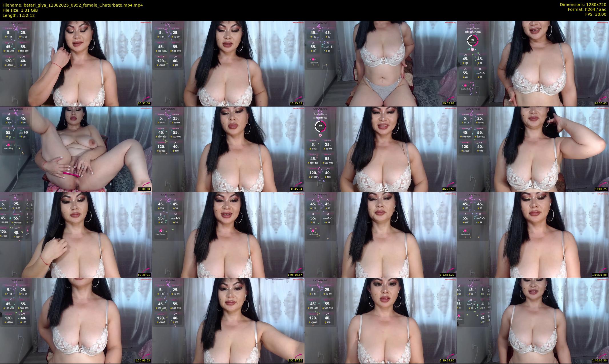 batari_giya — 113 minute Chaturbate female cam show recording, 720p, Aug 12, 2025