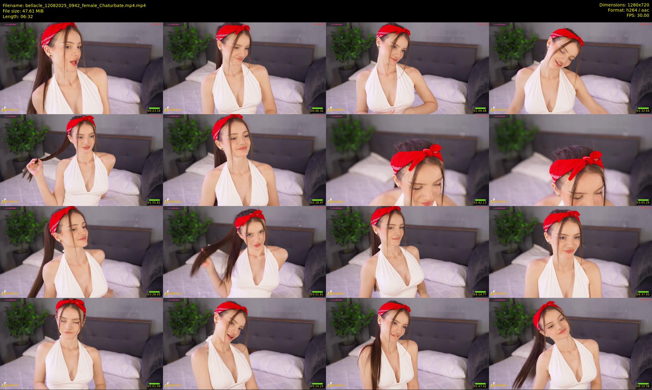 bellacle — 7 minute Chaturbate female cam show recording, 720p, Aug 12, 2025